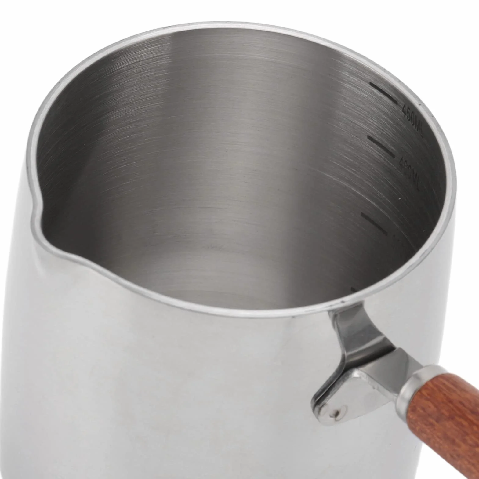 Mały garnek 2 nalewak 450 ml podgrzewacz do masła ze stali nierdzewnej garnek indukcyjny do zup, mleka czekoladowego