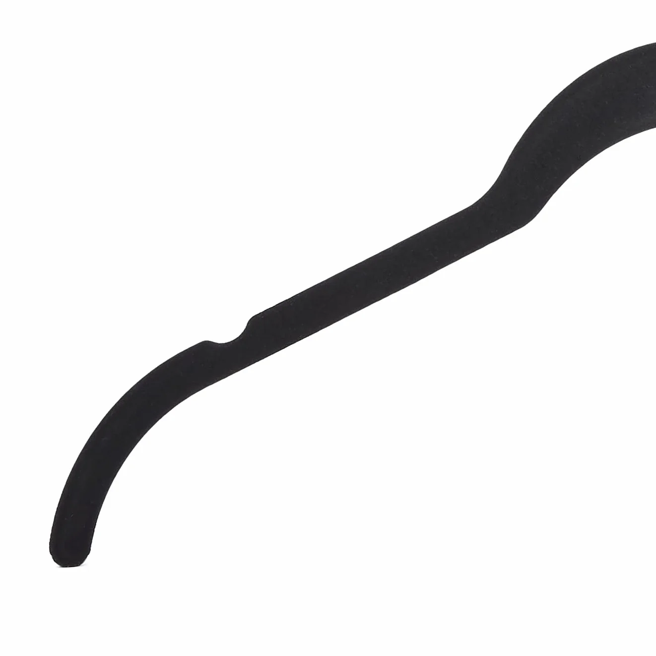 Amazon Basics Wieszaki na koszule aksamitne czarne 50 sztuk