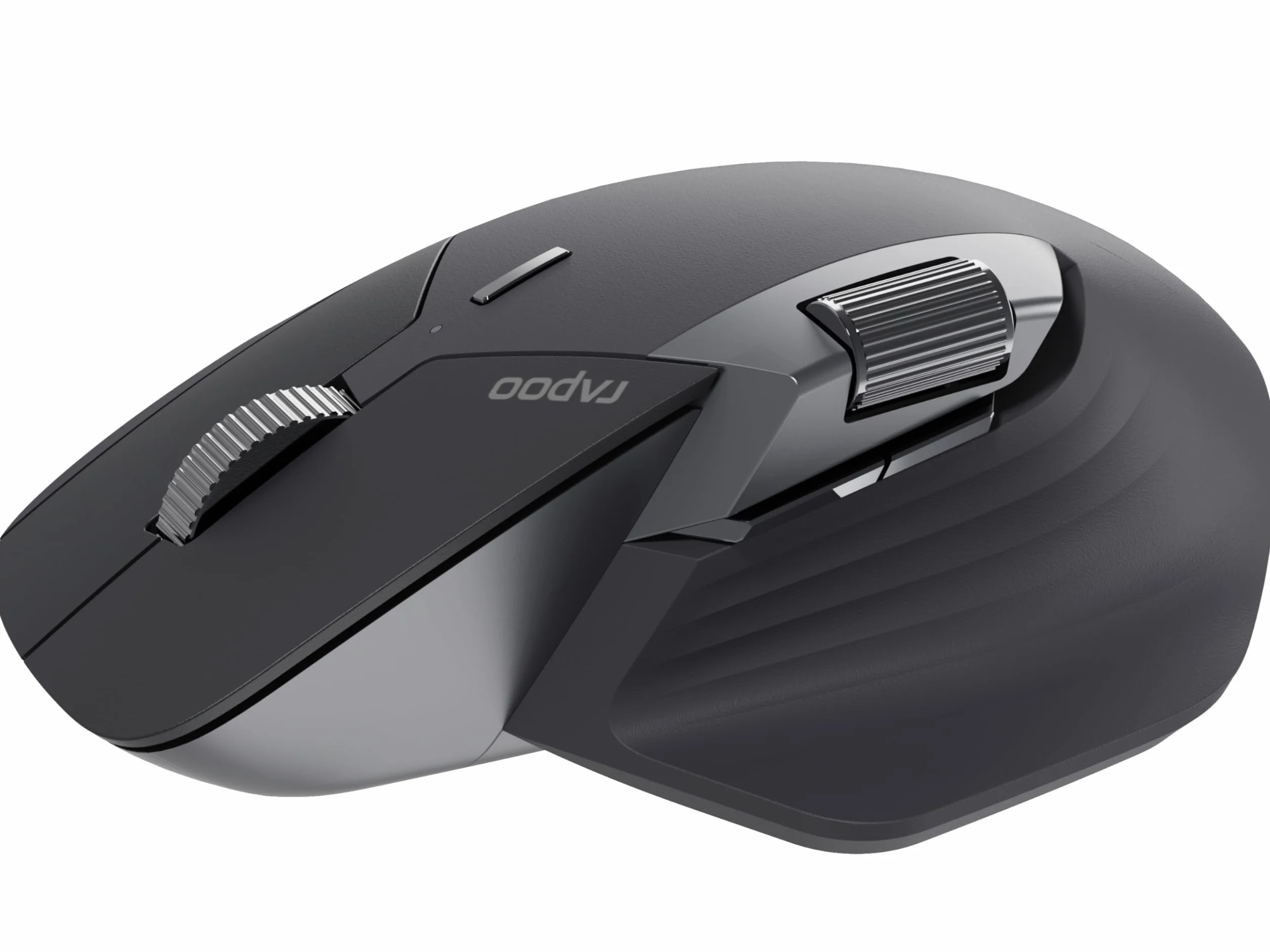 Rapoo MT760L mysz bezprzewodowa 4000 DPI, przyjazny dla środowiska, akumulator do ponownego ładowania, ergonomiczny, PC i Mac, szaro-czarna