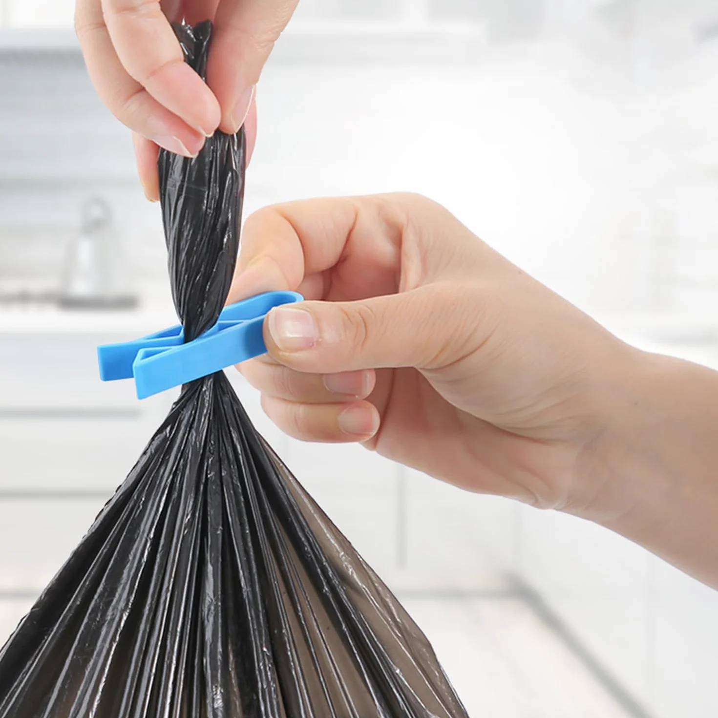 24 sztuki na śmieci, klipsy do worków na śmieci, plastikowe klipsy, akcesoria do śmieci i artykuły gospodarstwa domowego.