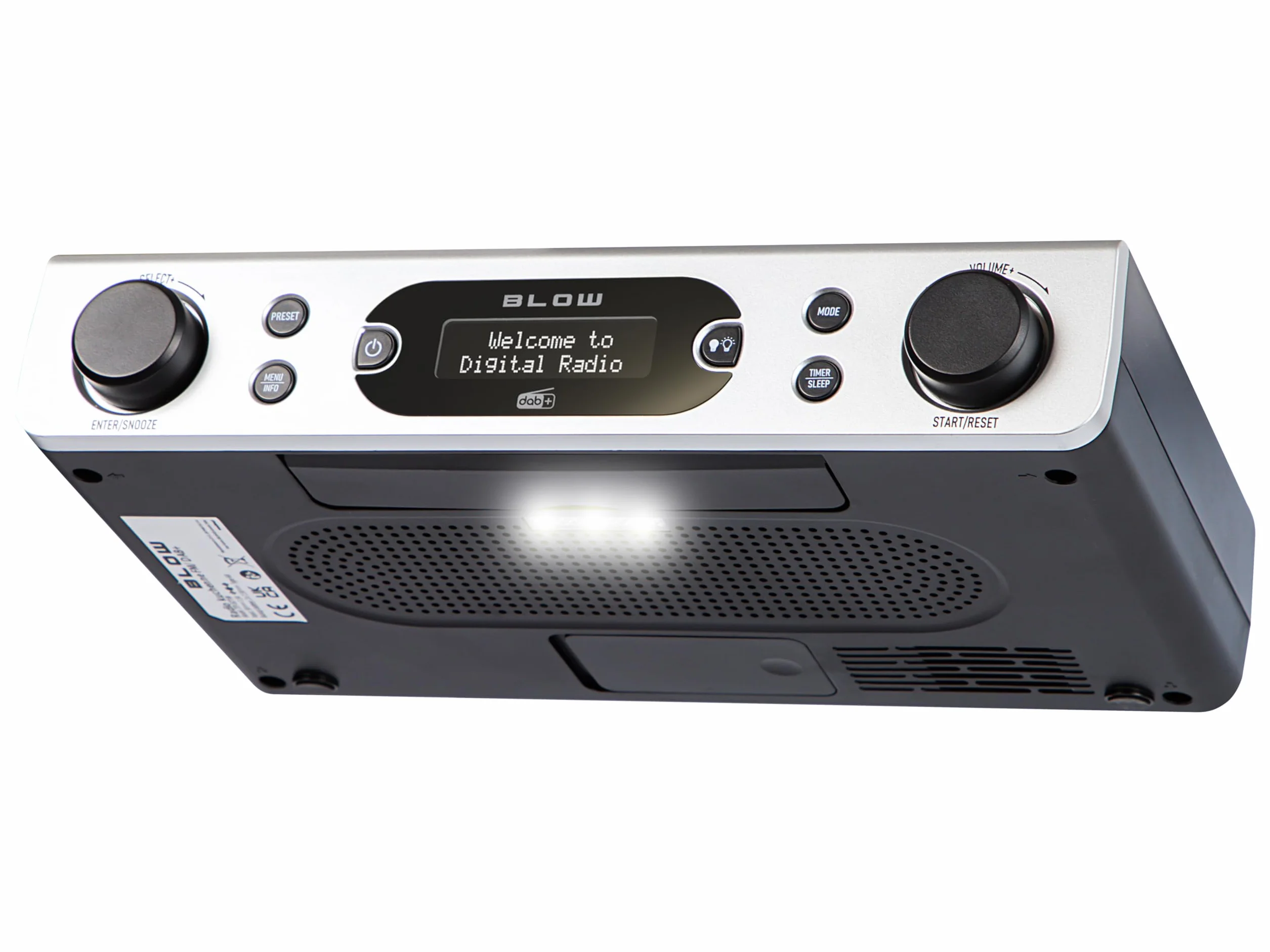 BLOW RADIO KUCHENNE PODWIESZANE FM/DAB+ ANTENA WYŚWIETLACZ LATARKA ALARM ZEGAR