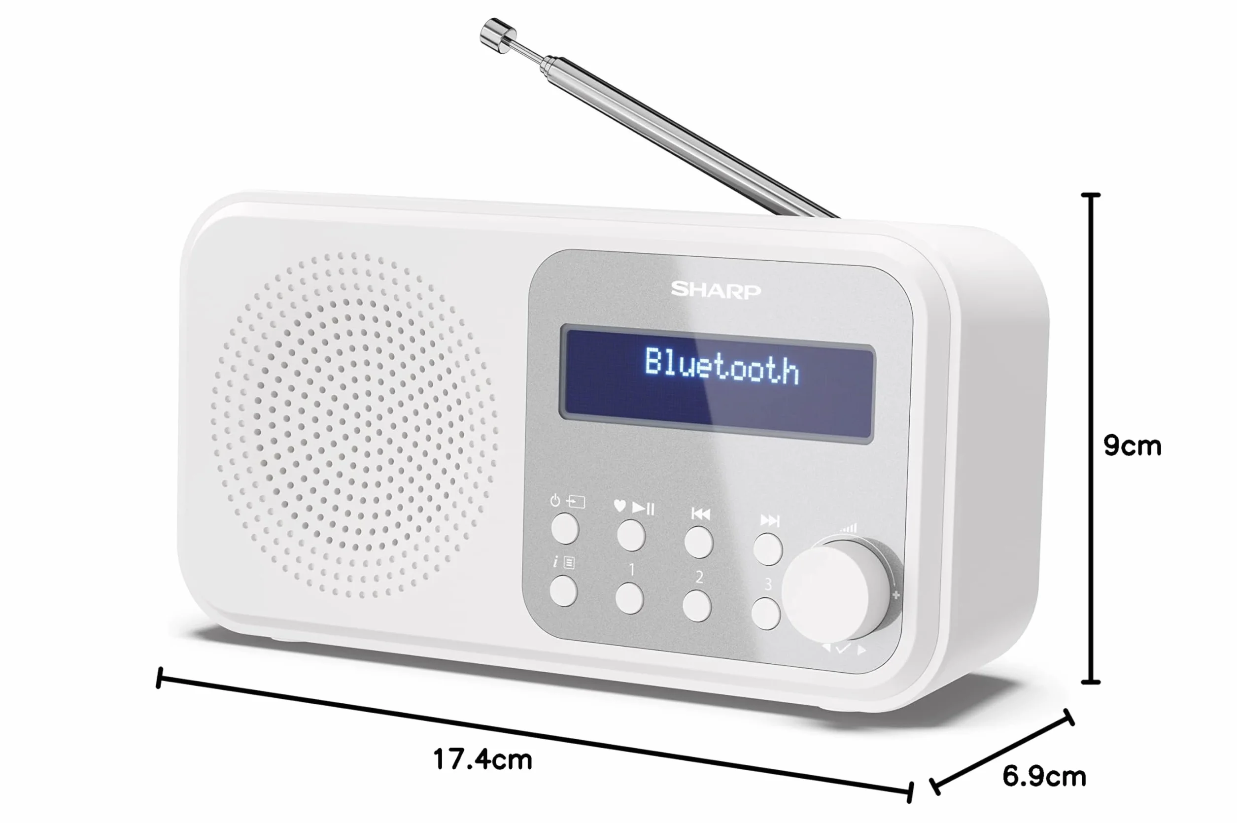 Sharp DR-P420 Portable Numérique Blanc