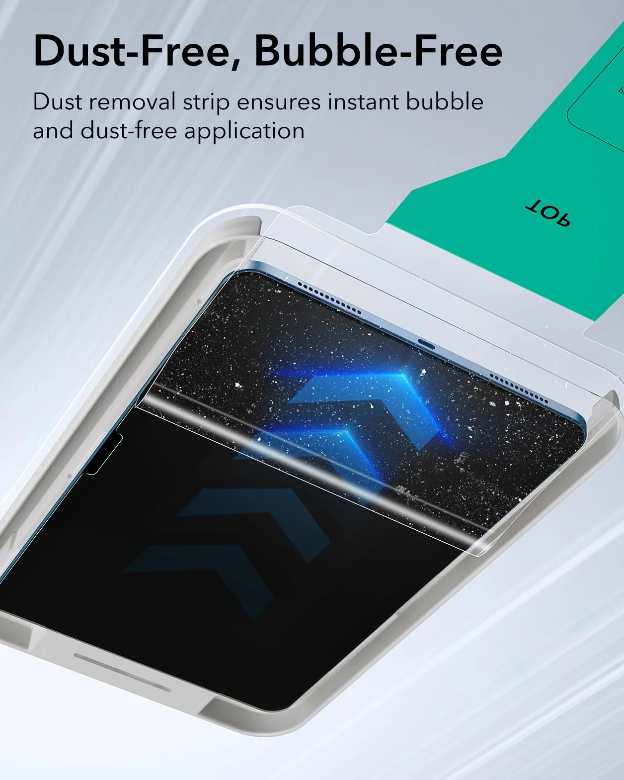 ESR 2-pak osłon ekranu dla iPad 11./10. generacji A16 (11/10.9 cala, 2025/2022), folia ze szkła hartowanego 9H z ultra dopasowanym uchwytem, obsługa Apple Pencil, odporna na zarysowania, HD klarowność