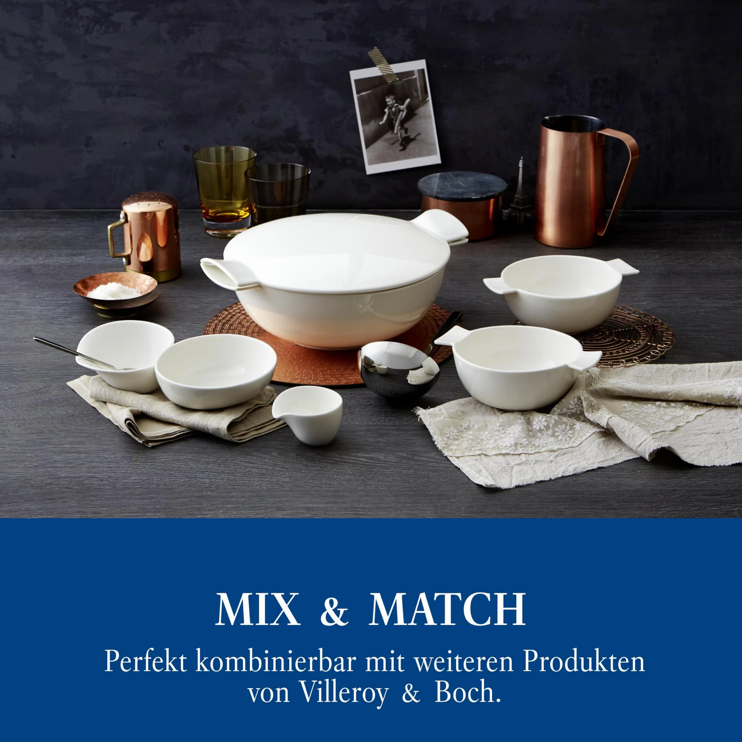 Villeroy & Boch Zestaw 2 łyżek do zupy Passion Asia, porcelana, nadaje się do mycia w zmywarce i używania w kuchence mikrofalowej, 14 cm, białe
