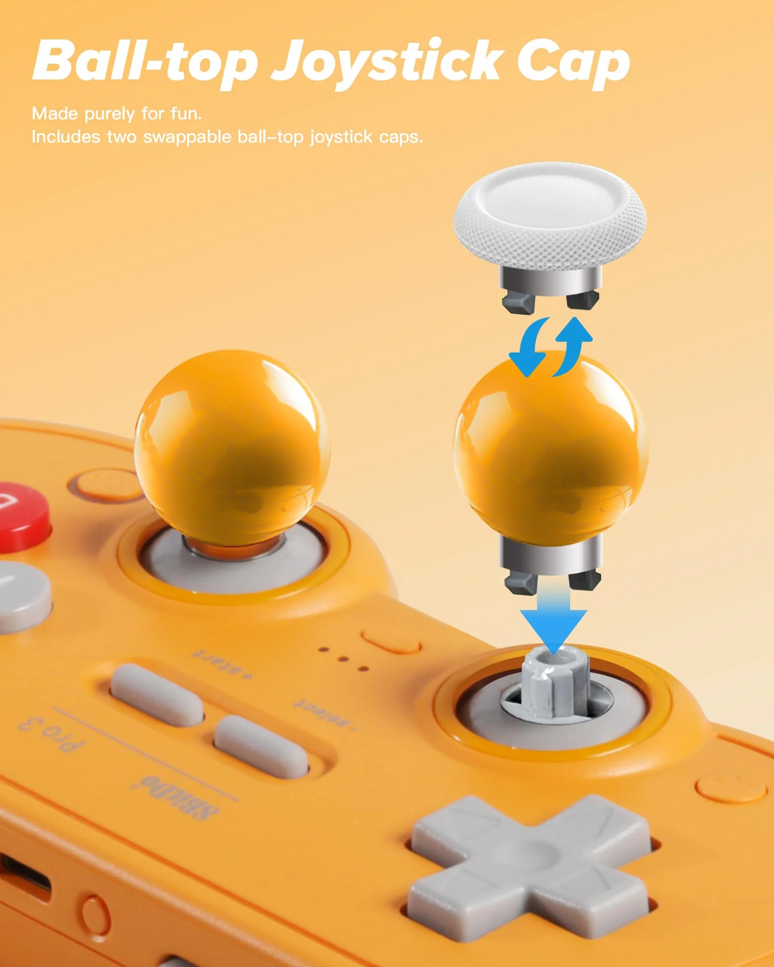8Bitdo Pro 3 Kontroler Bluetooth TMR Joystickami Wymiennymi Przyciskami ABXY Stacją Ładującą do Switch Windows Apple SteamOS Android