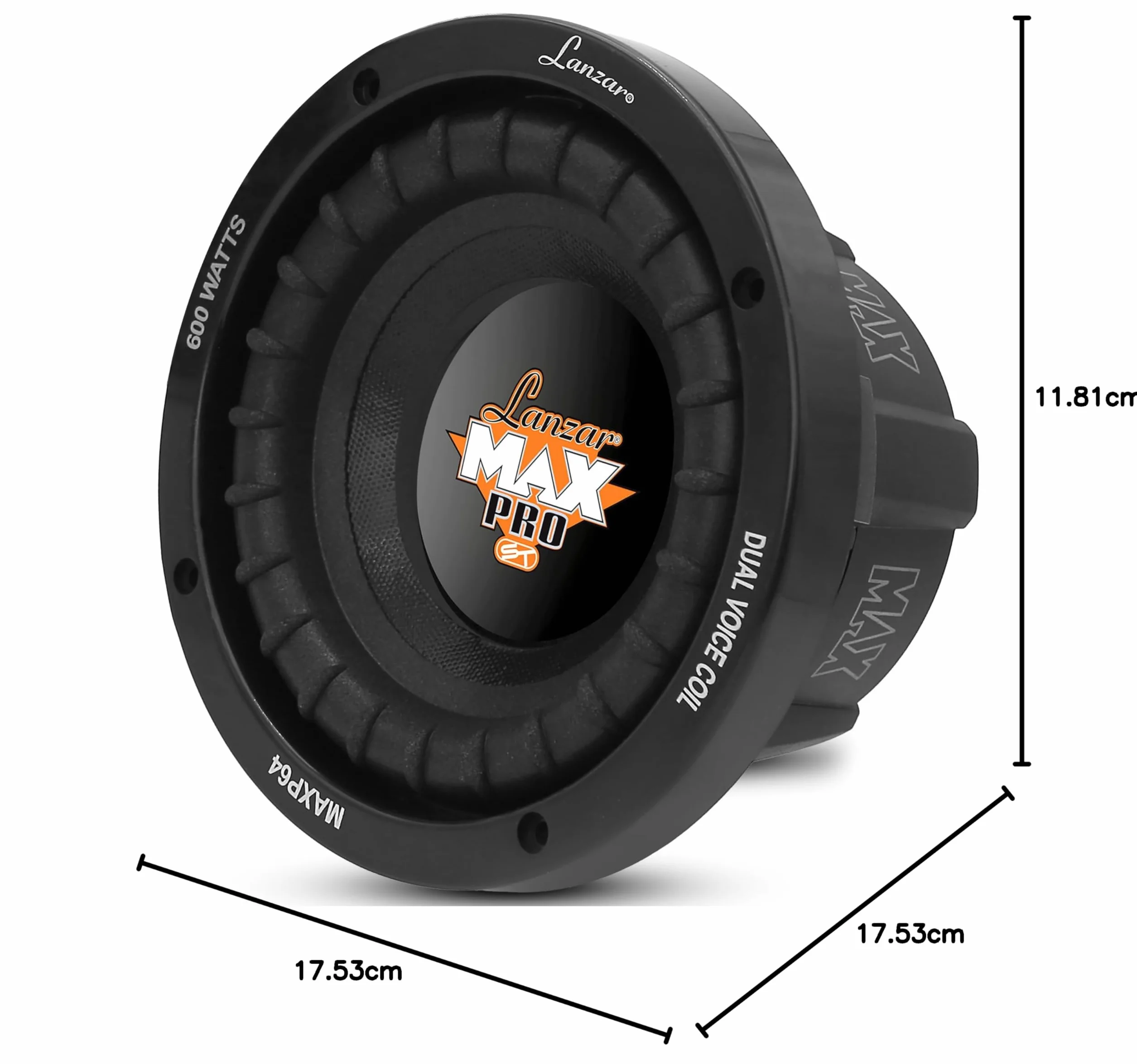 Pyle Max Pro Subwoofer Samochodowy, Czarny, 6,5"