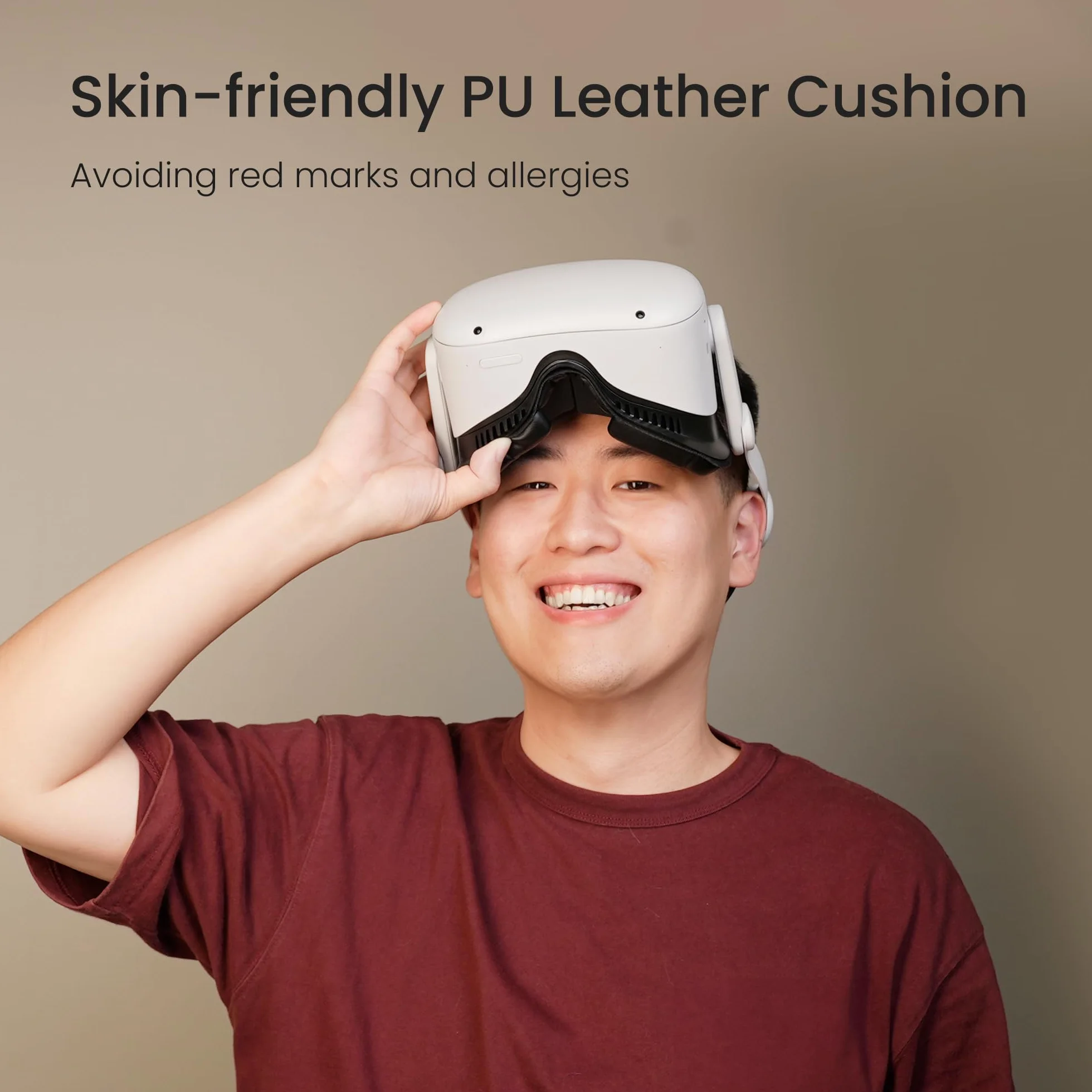 KIWI design Comfort Face Cushion Pad kompatybilny z akcesoriami Quest 2, oddychającym interfejsem do twarzy i przekładką na okulary
