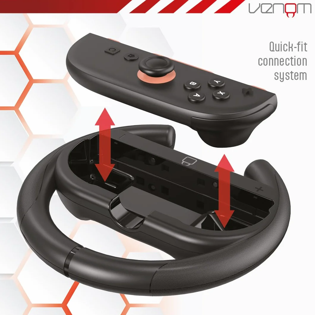 Venom Zestaw sportowy 10-w-1 do Nintendo Switch 2 | Kierownice, kije golfowe, rakiety tenisowe, miecze i paski na nogi do Joy-Con