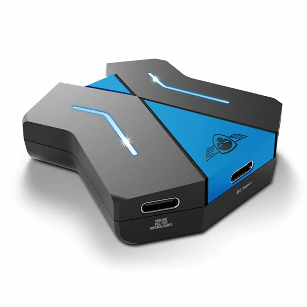 SPIRIT OF GAMER - Adapter Klawiatury I Myszy - Kompatybilny Z Kontrolerami PS4/PS3/Switch/XBOX - Konwerter Konsoli Do Gier Wideo - Graj Za Pomocą Klawiatury I Myszy Z CROSSGAME 1
