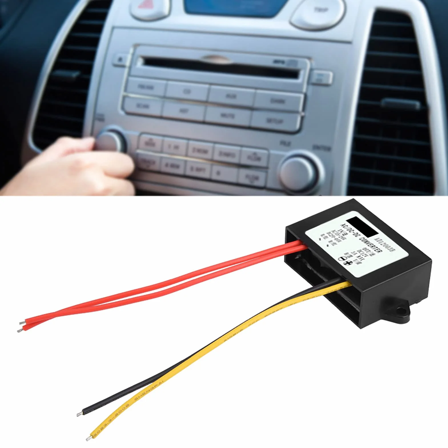 AC24V-DC12V Przetwornica napięcia zasilającego Transformator do samochodowego sprzętu audio 3A