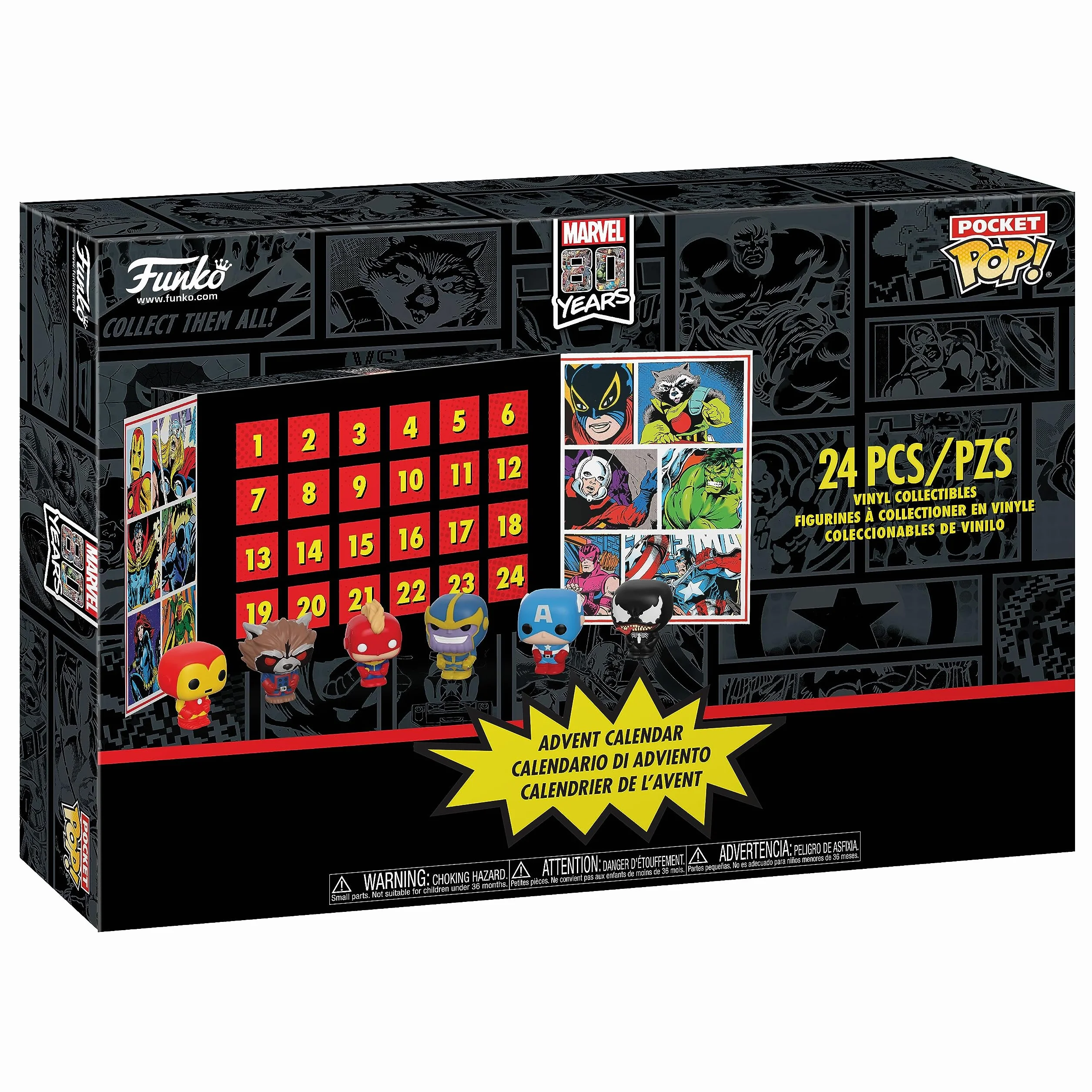 Funko Marvel Pocket Pop Kalendarz Adwentowy Wielokolorowy 24 sztuki