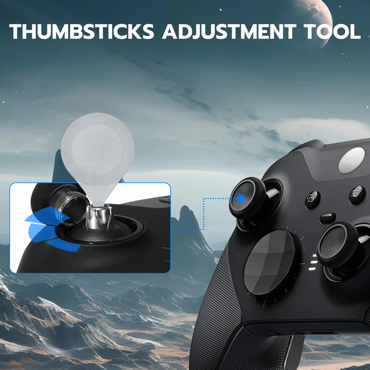 Mcbazel 13 w 1 zamiennik Thumbsticks, Trigger-Paddles i D-Pads z torbą do przechowywania do kontrolera Xbox One Elite Series 2 - czarny