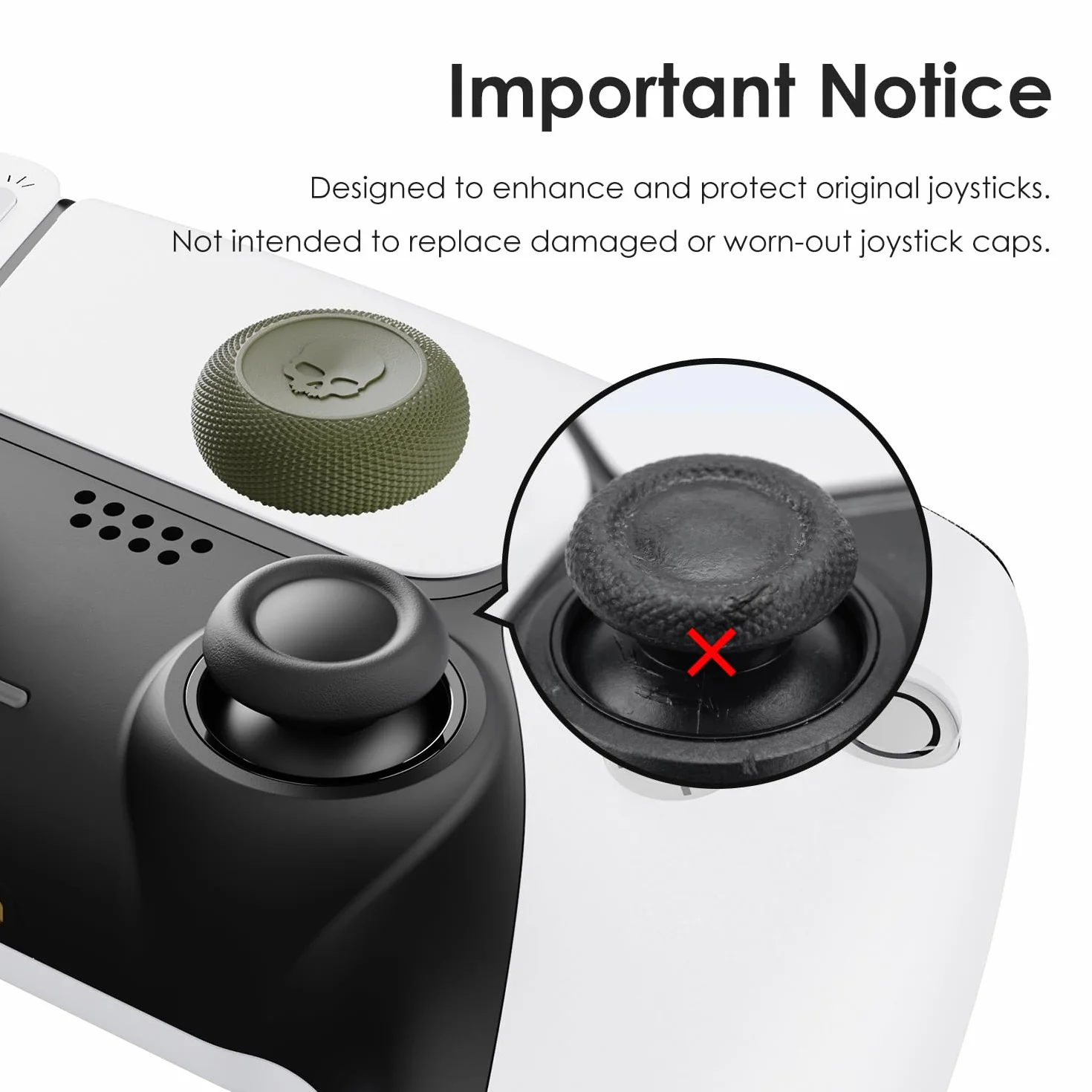 Czaszka & Co. Zestaw uchwytów na kciuk, nasadka joysticka, analogowa nasadka na kij do kontrolera Nintendo Switch Pro & PS5 / PS4 / Slim/Kontroler Pro - Galaktyczny fioletowy, 3 pary (6 sztuk)