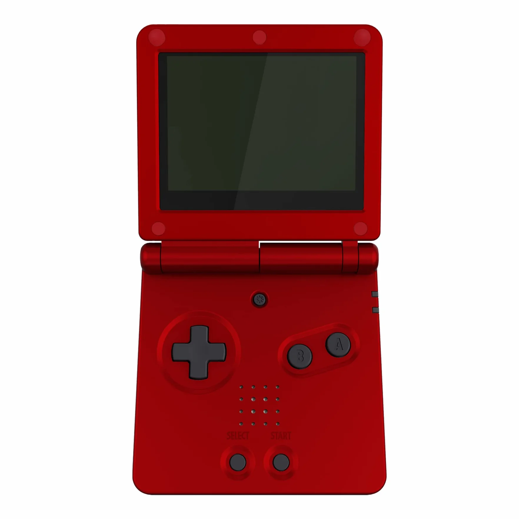 eXtremeRate Szkarłatny Czerwony Soft Touch Housing Shell dla Gameboy Advance SP GBA SP IPS Ready