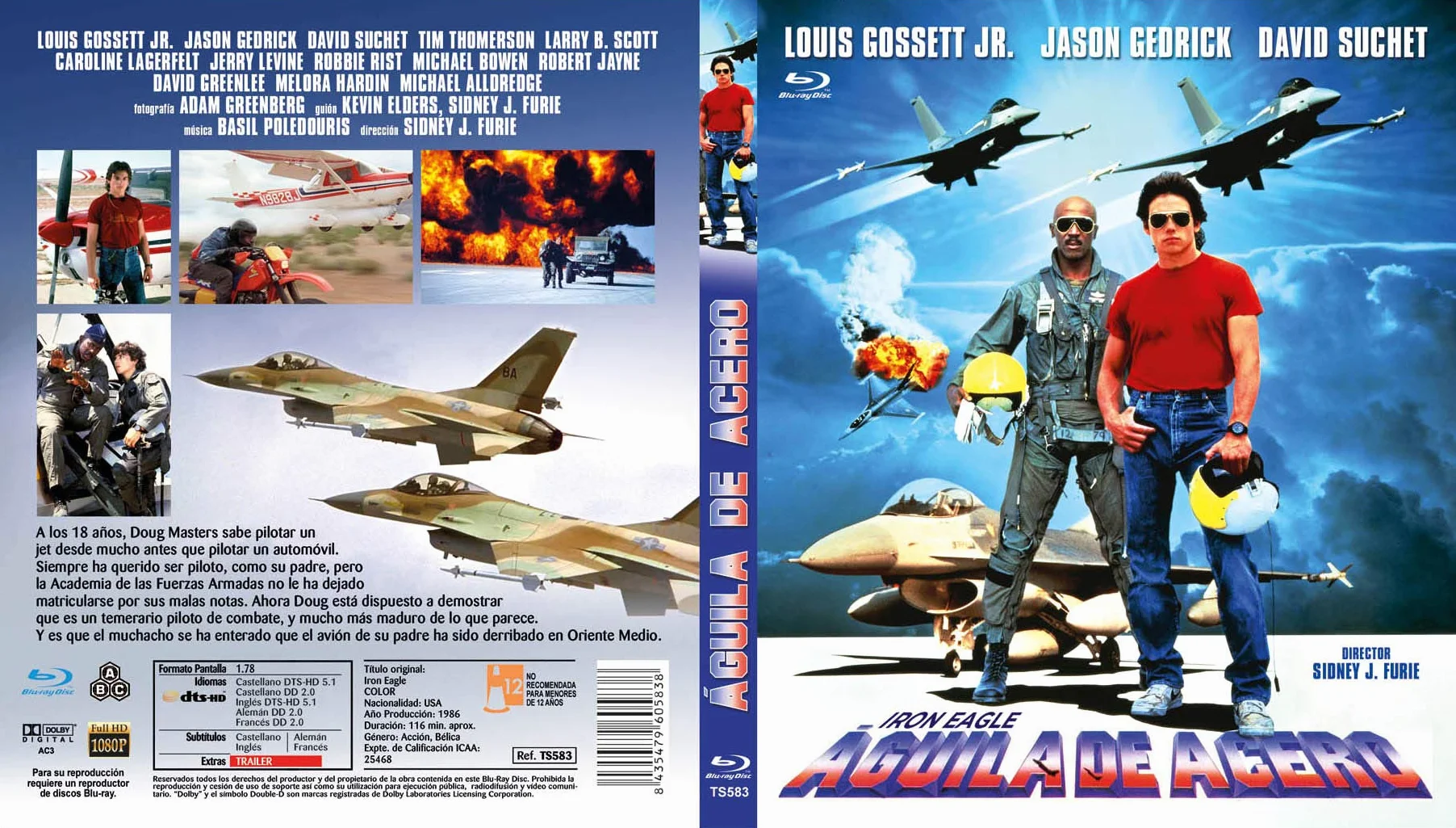 Águila de Acero 1986 Iron Eagle [Blu-Ray] [Import]