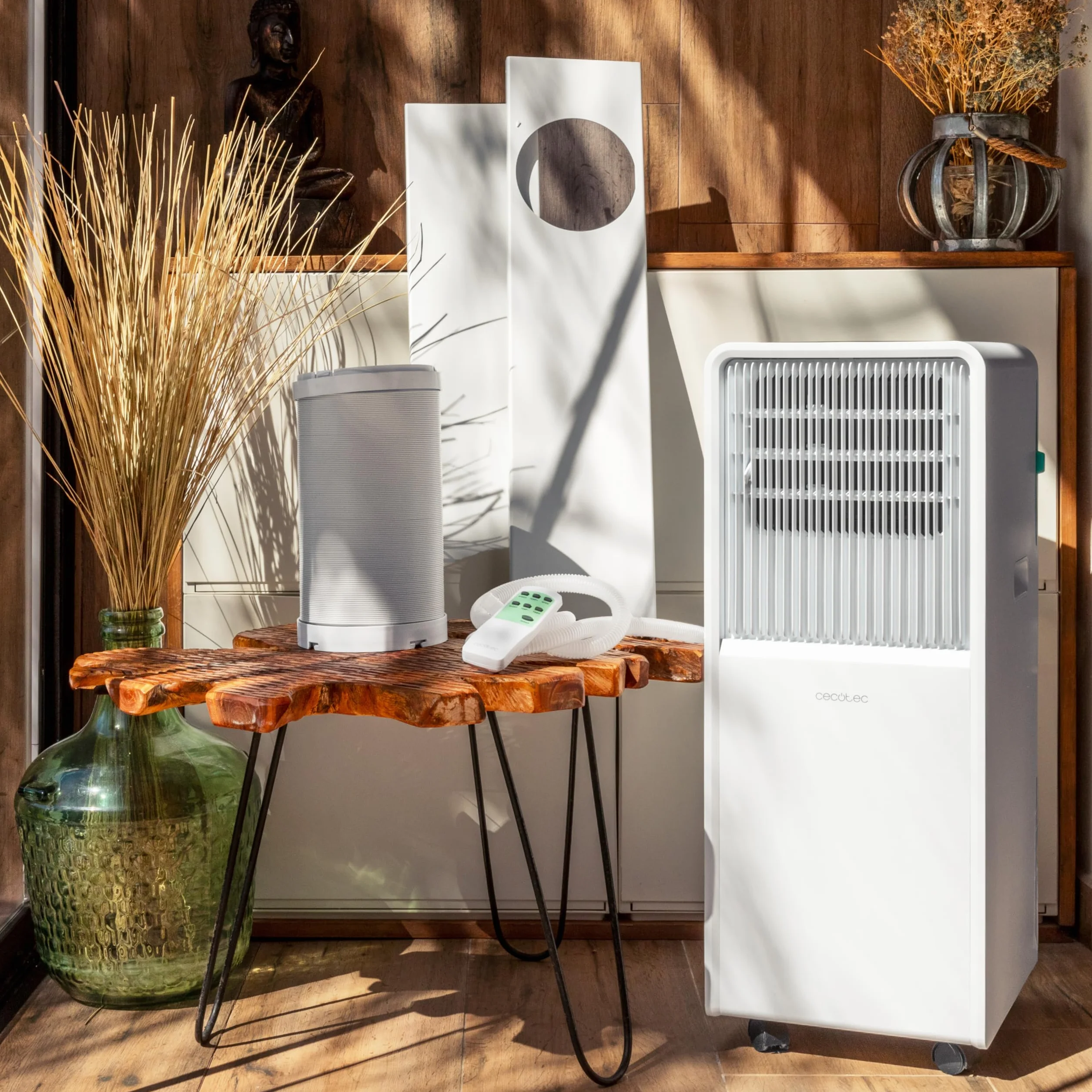 Cecotec Portable Air Conditioning ForceClima 7150 Style, 7000 BTU, Coverage Area 14 m², Remote Control, Touch Control, LED Display, 4 Modes, 2 Speeds, Timer