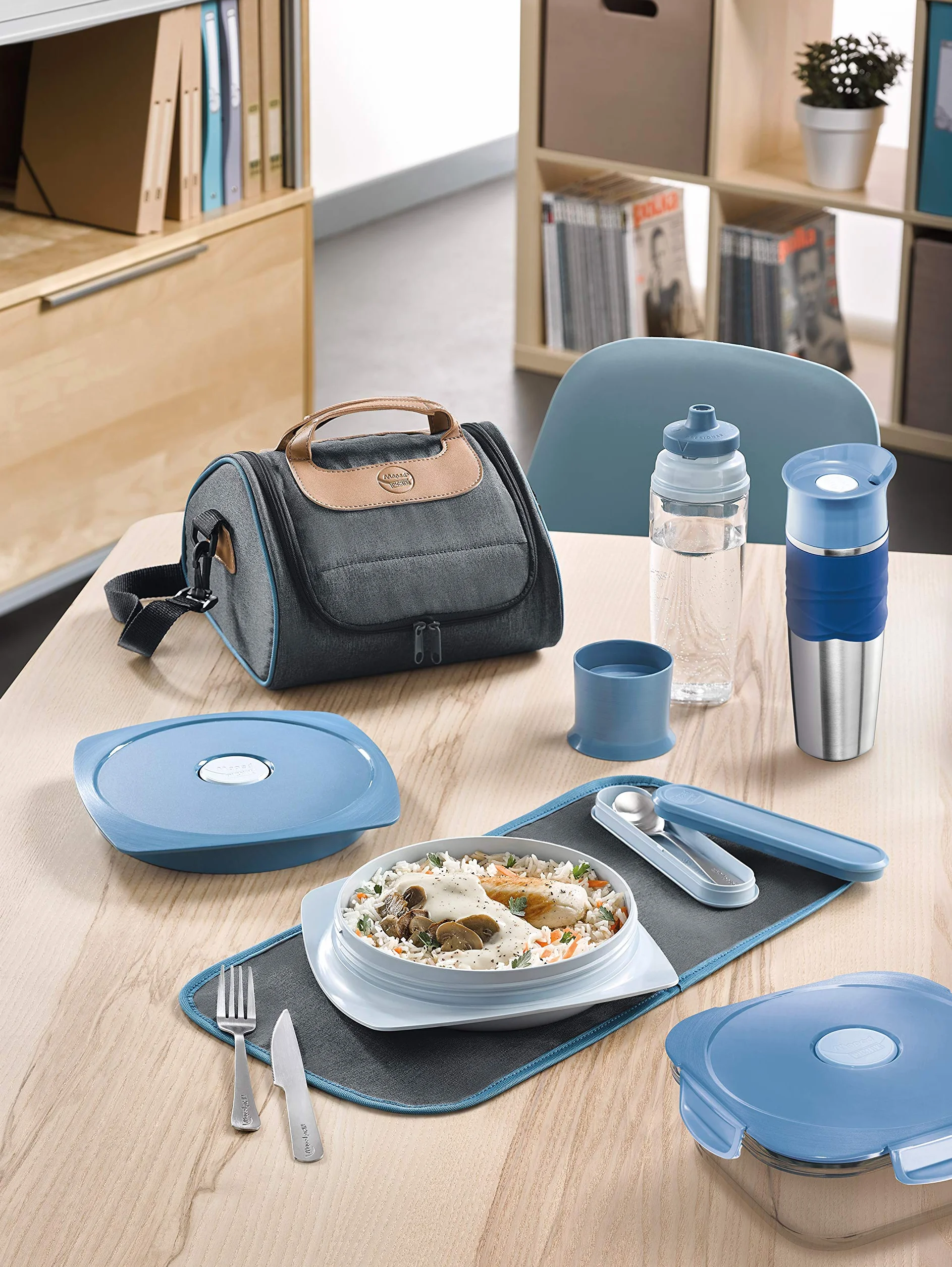 Maped PICNIK Zestaw sztućców podróżny CONCEPT ADULT 4-częściowy Storm Blue