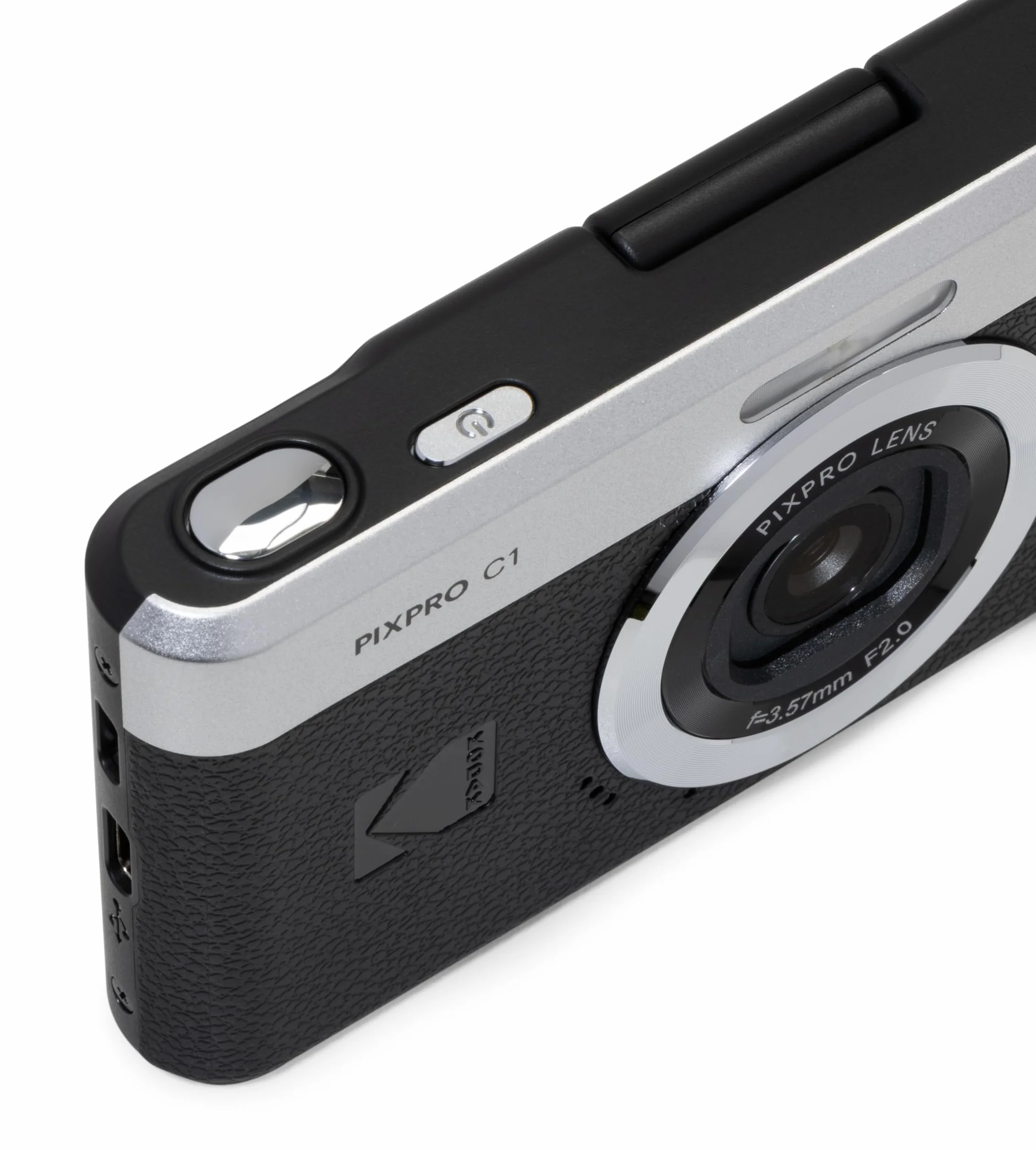 KODAK Pixpro C1 - Ultra-kompaktowy aparat cyfrowy | 13MP BSI CMOS, 4-krotny zoom, 2,8" wyświetlacz LCD, lampa błyskowa LED, wbudowana bateria - czarny