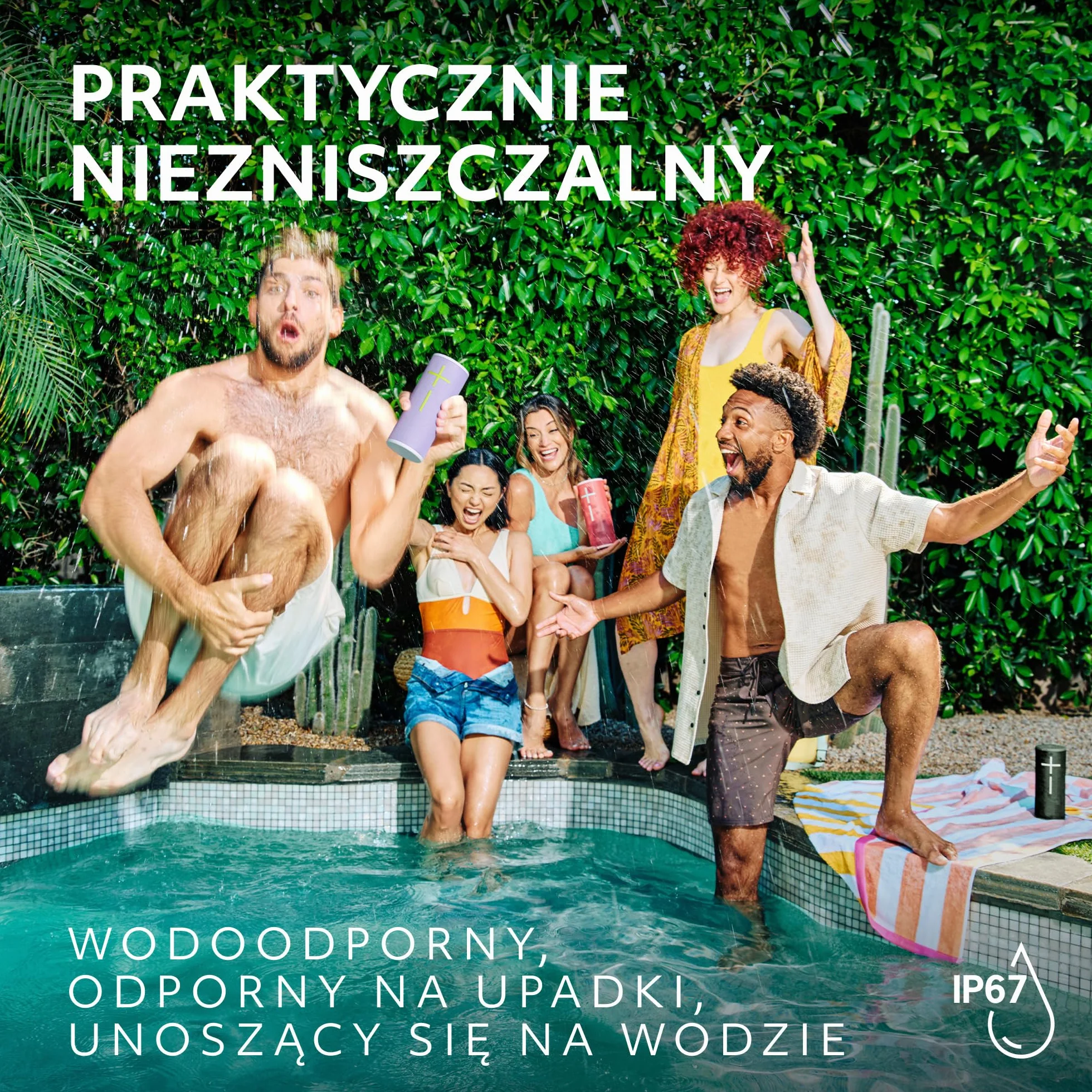 Ultimate Ears BOOM 4, przenośny wodoodporny głośnik Bluetooth o 360-stopniowym zasięgu, ten unoszący się na wodzie głośnik działa przez 15 godzin na baterii i ma zasięg do 45 m - Czarny