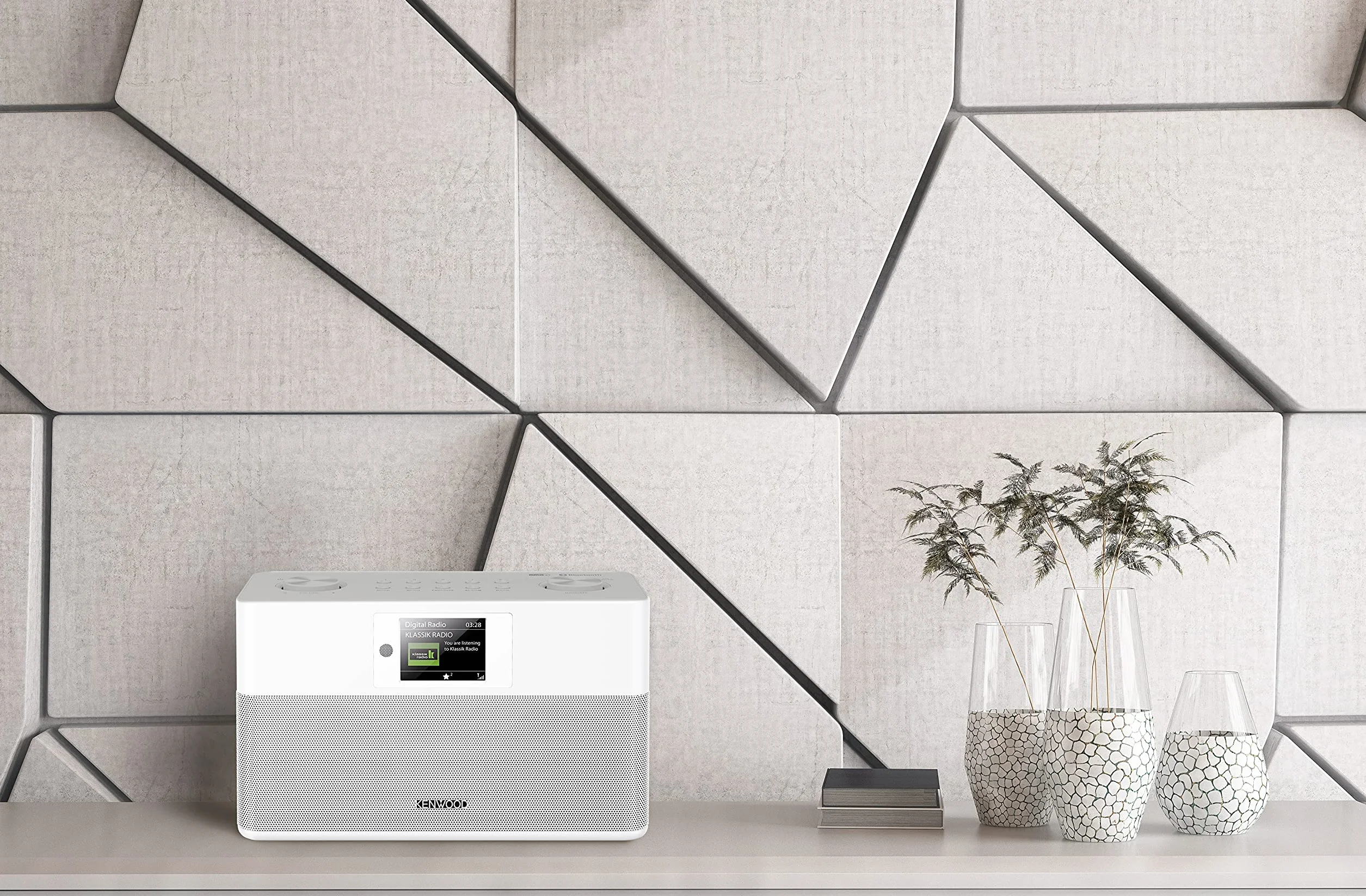Kenwood CR-ST80DAB-W Głośnik Bluetooth, Biały, 2 x 10 W