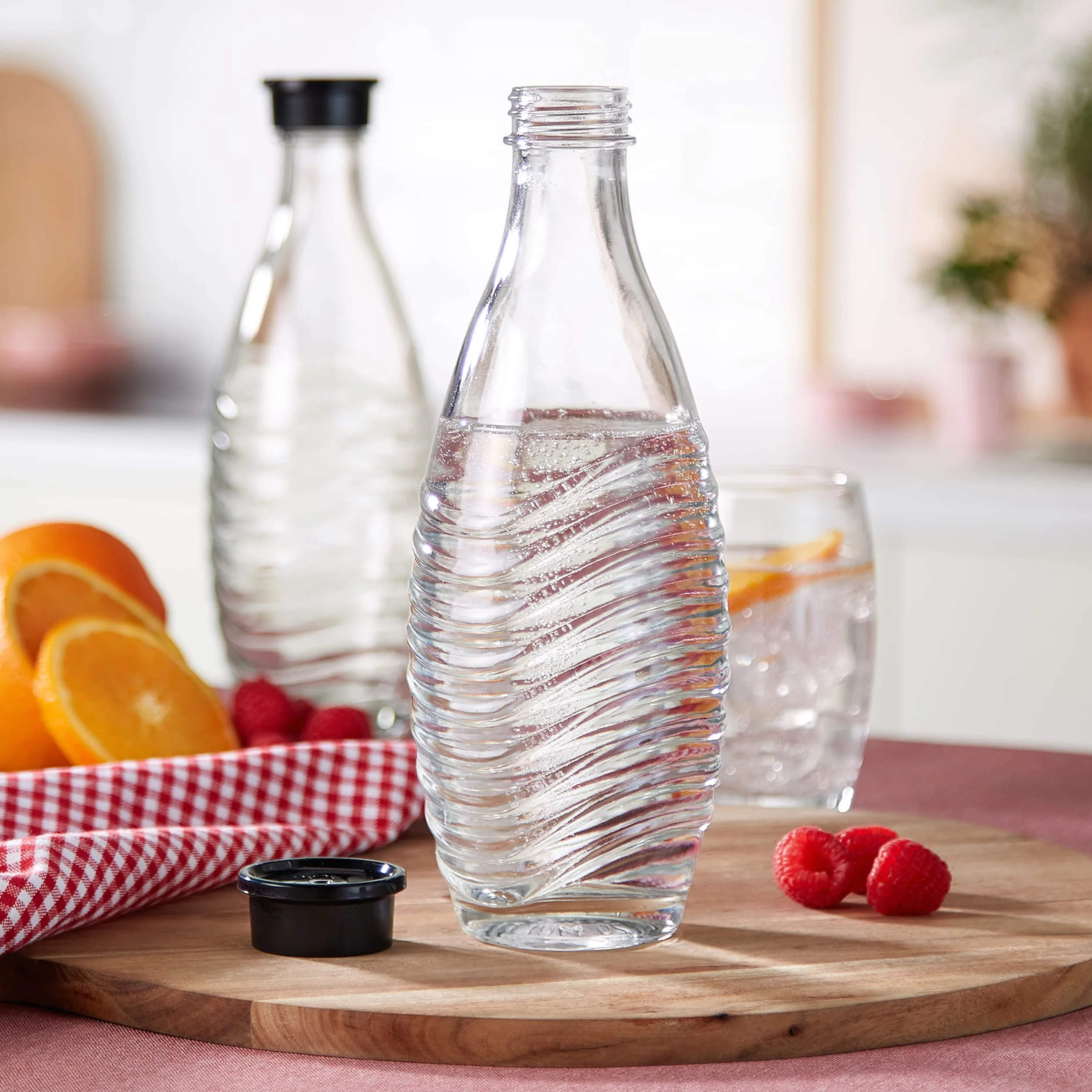 Sodastream Karafka Szklana 2 x 0,615 L Przezroczysty