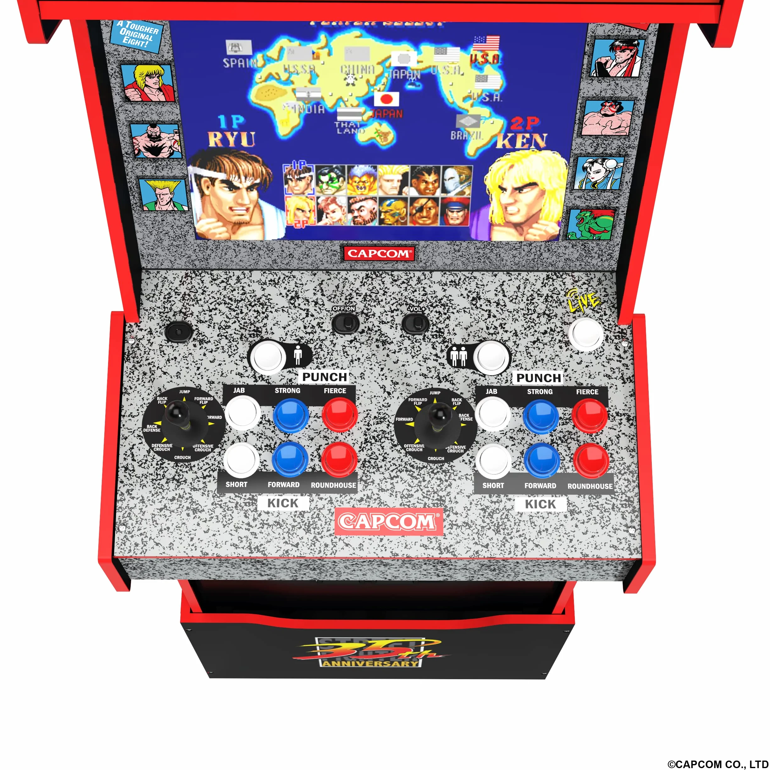 STREET FIGHTER LEGACY 14 GAMES Wifi ENABLED ARCADE MACHINE
