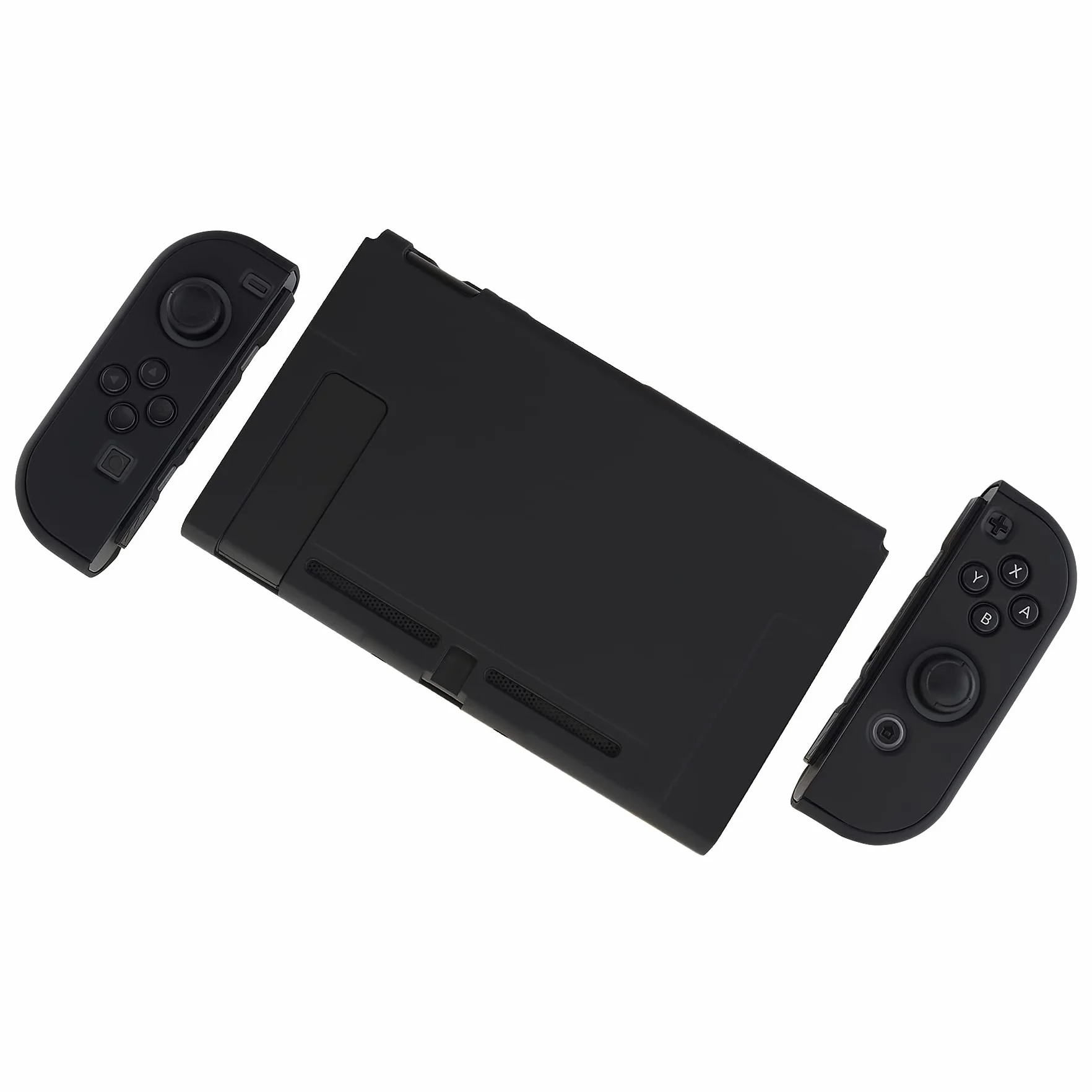 eXtremeRate PlayVital Etui Ochronny na Konsolę do Switch,NS Switch Joycon Odpinany Twardy Futerał Ochronny do Switch,Możliwość Dokowania Obudowa do Switch-Czarny