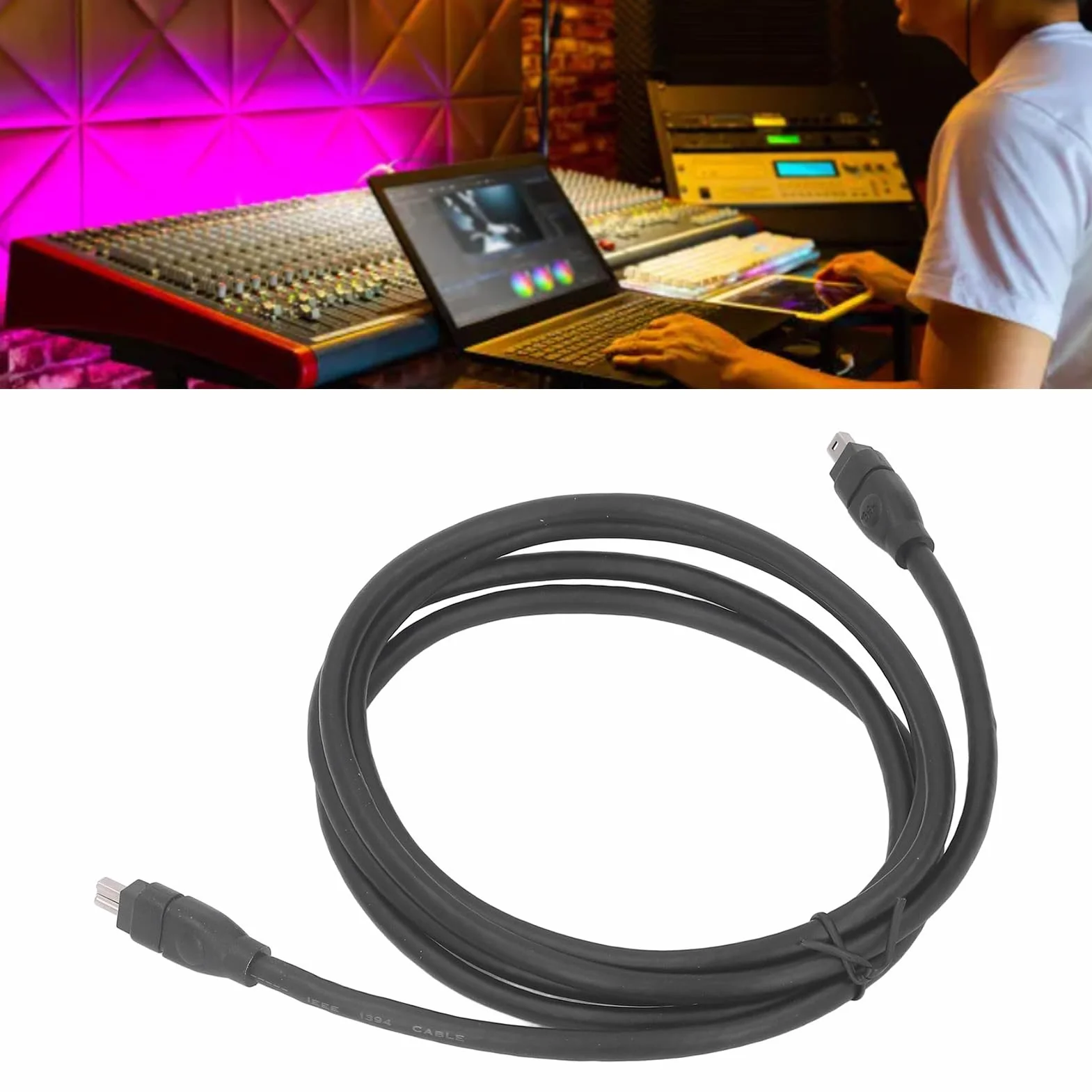 4-pinowy Męski na 4-pinowy Męski Kabel Firewire DV IEEE1394, 5,9FT IEEE1394 Firewire, Kabel Fire Wire 4-pinowy na 4-pinowy Męski na Męski Kabel DV, 4-pinowy Męski na 4-pinowy