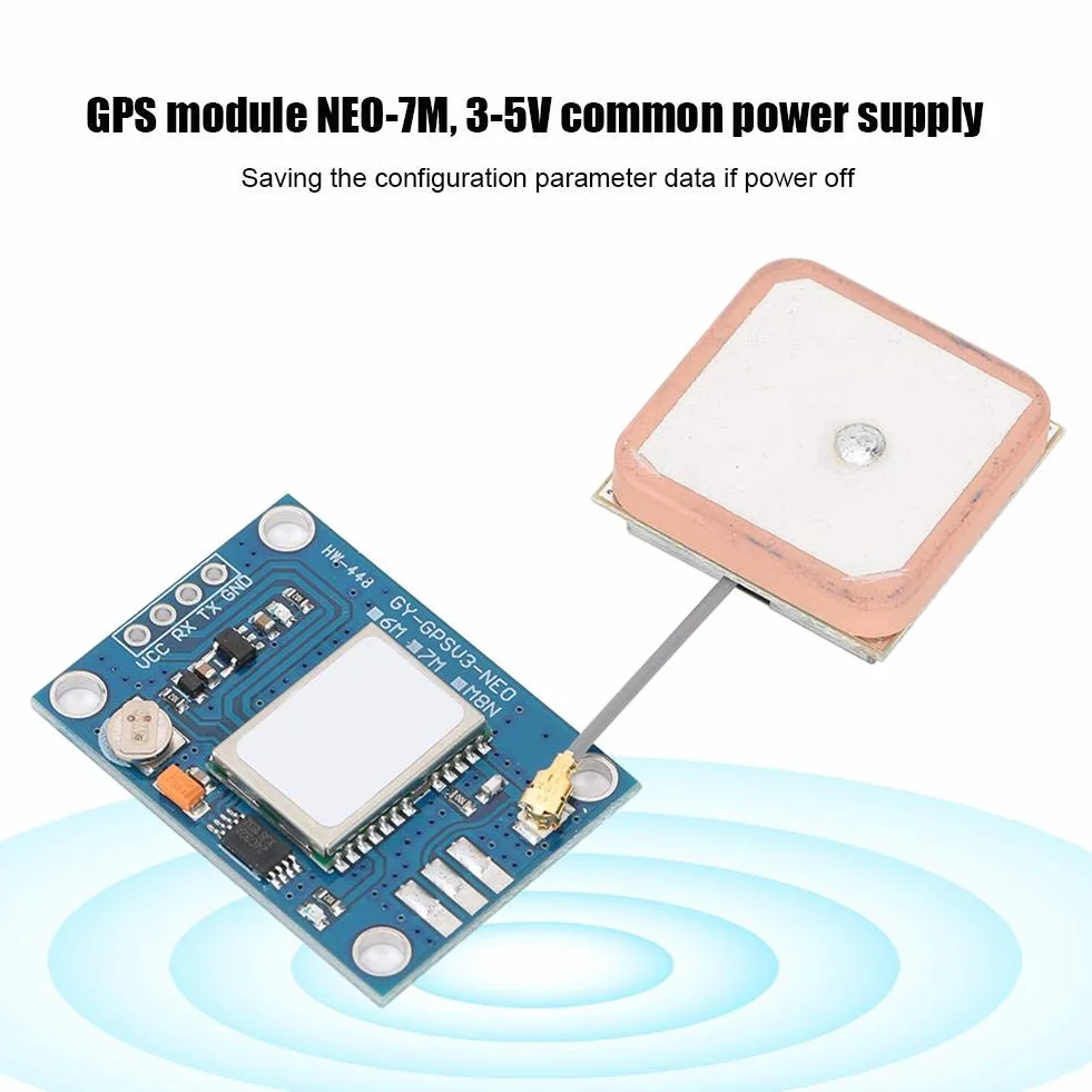 GPS-Modul, NEO-7M GPS-Platine Atellit-Positionierungsmodul Zubehör Bereitstellung einer GPS-Computertestsoftware