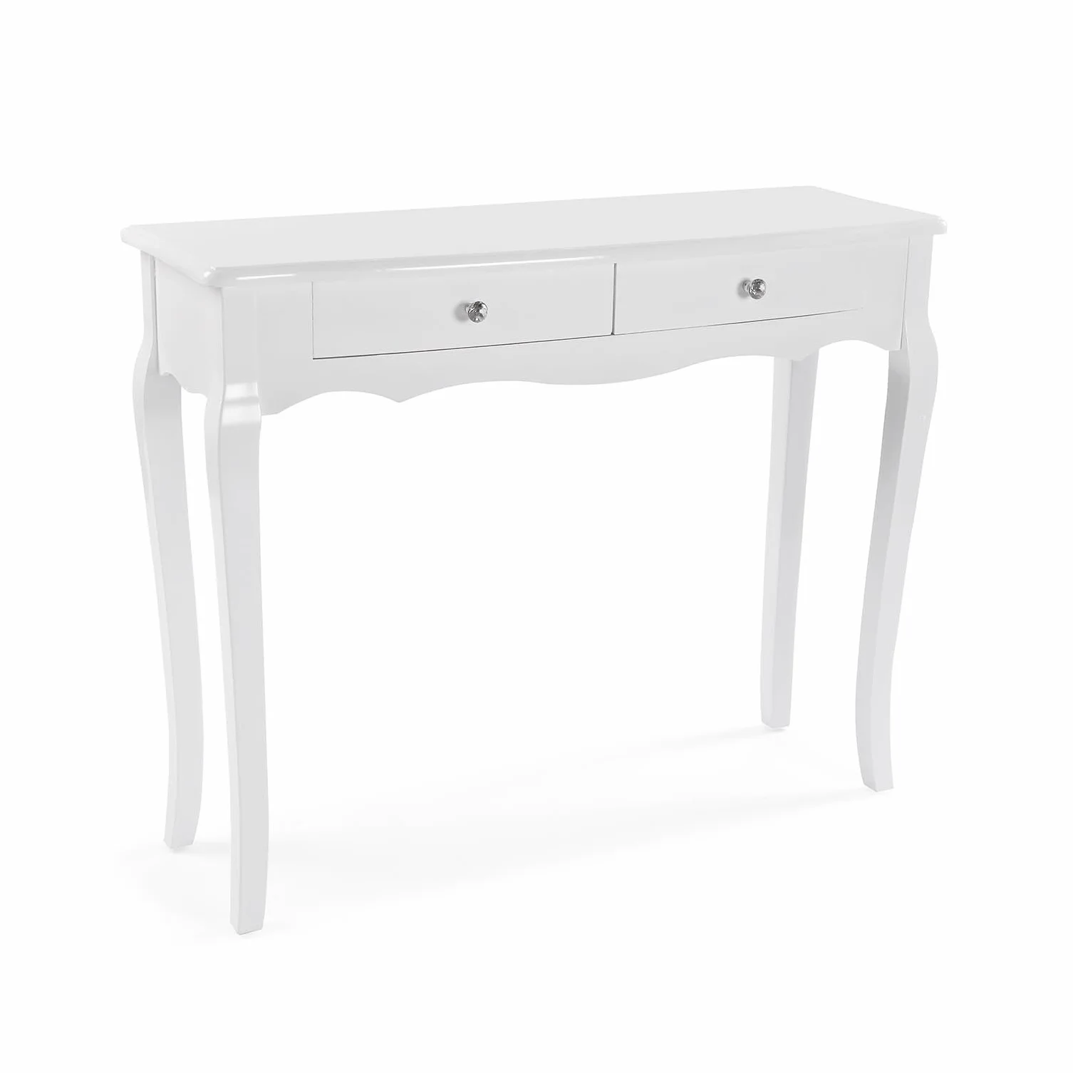 Stolik konsolowy Cagliari 80 x 100 x 35 cm lakierowane drewno biały