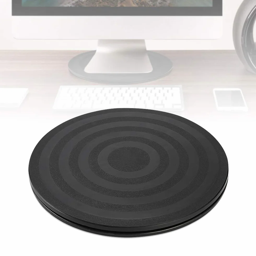 Obrotowy stojak obrotowy o 360°, wytrzymały stojak obrotowy Lazy Susan ze stalowymi łożyskami kulkowymi do telewizora, monitora, laptopa, głośnika, ceramiki, rzeźby, rzemiosła (20 cm)