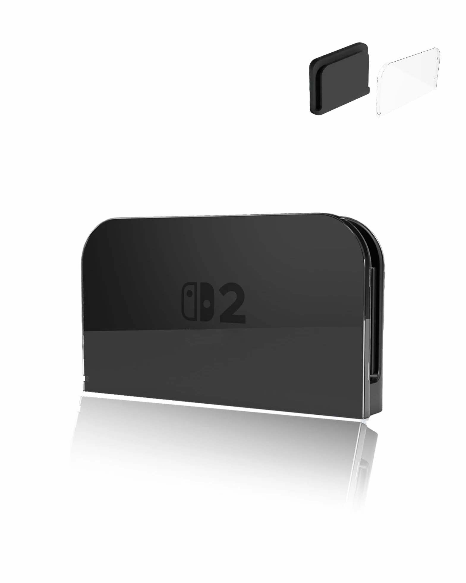 Etui ochronne do Nintendo Switch 2 Dock, yystao etui z materiału PC kompatybilne ze stacją dokującą Switch 2, odporne na uderzenia, pyłoszczelne i kompleksową ochronę, przezroczyste