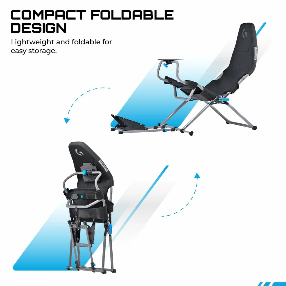 Playseat Challenge X Fotel do Symulatorów, Metal, Szary, 140 x 60 x 105 cm