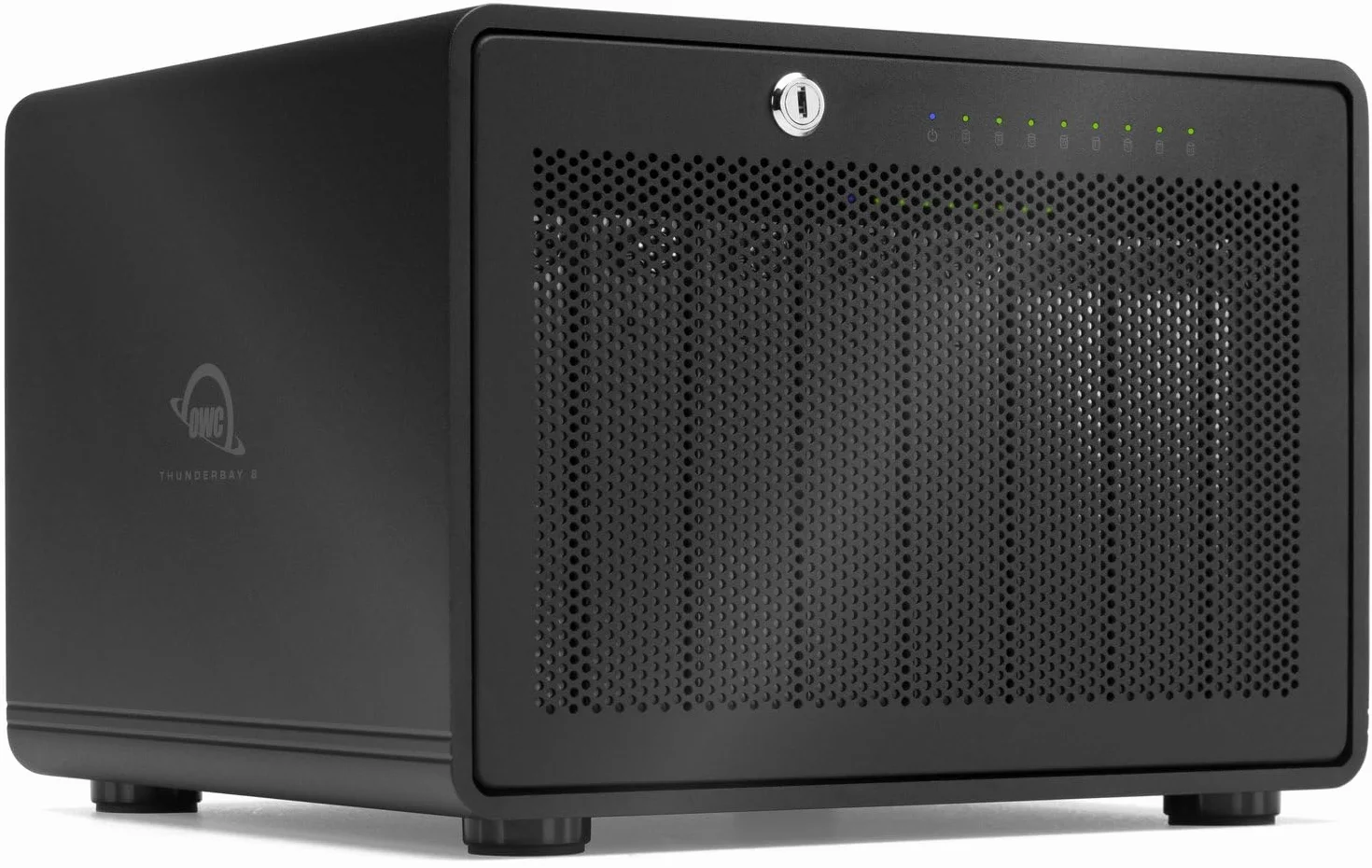 OWC ThunderBay 8 RAID 5 Edition 8-kieszeniowy dysk zewnętrzny z podwójnym boltem Thunderbolt 3 porty