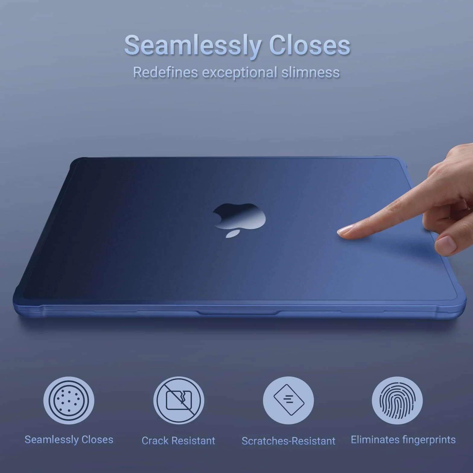 MOSISO Etui kompatybilne z MacBook Air 13 cali M5 2026 M4 2025 M3 M2 2024-2022 A3449 A3240 A3113 A2681, Precyzyjny Kolor Wzmocniona Odporna na Pękanie i Odciski Palców Twarda Obudowa do MacBook Air