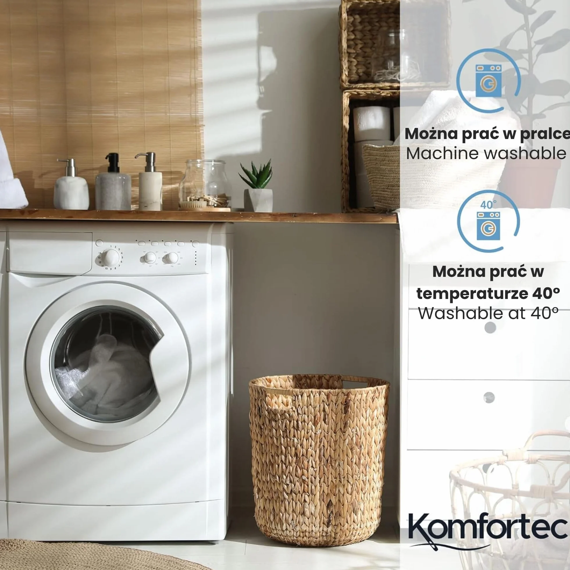 Komfortec Wodoszczelny ochraniacz na materac, 90 x 200 cm, bawełna, nakładka na materac, oddychająca nakładka na materac, bez ochrony materaca, podkładka pod nietrzymanie moczu, kolor biały