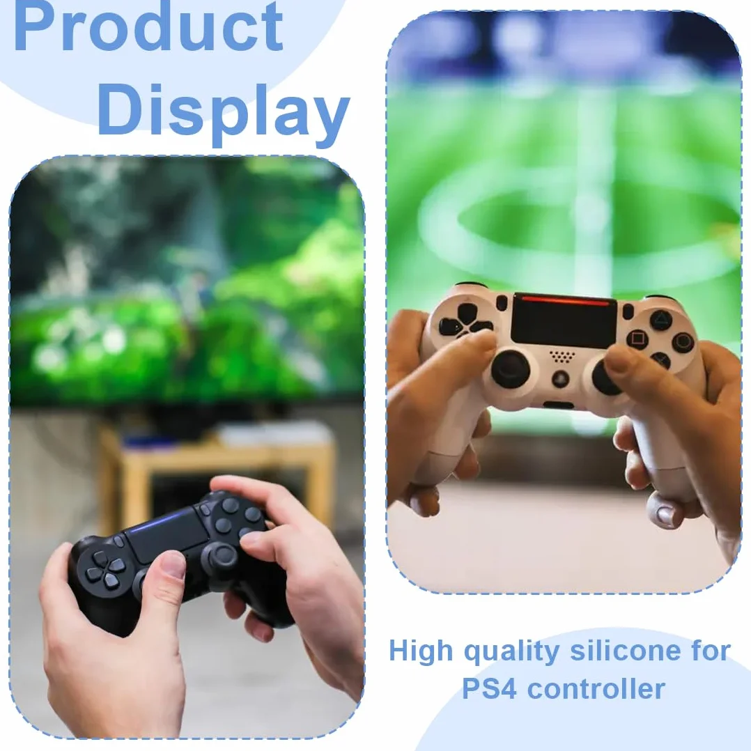 XUKZIMA 3 zestawy silikonowych podkładek do przycisków kontrolera kompatybilne z kontrolerem PS4