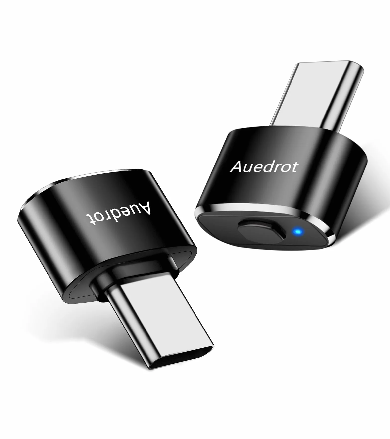 AUEDROT Symulator myszy USB-C niewykrywalny symulator myszy typu C z przyciskiem przełącznika, automatyczny Wiggler z 2 trybami Jiggle, Plug & Play, utrzymuje komputer / laptop w stanie przebudzenia