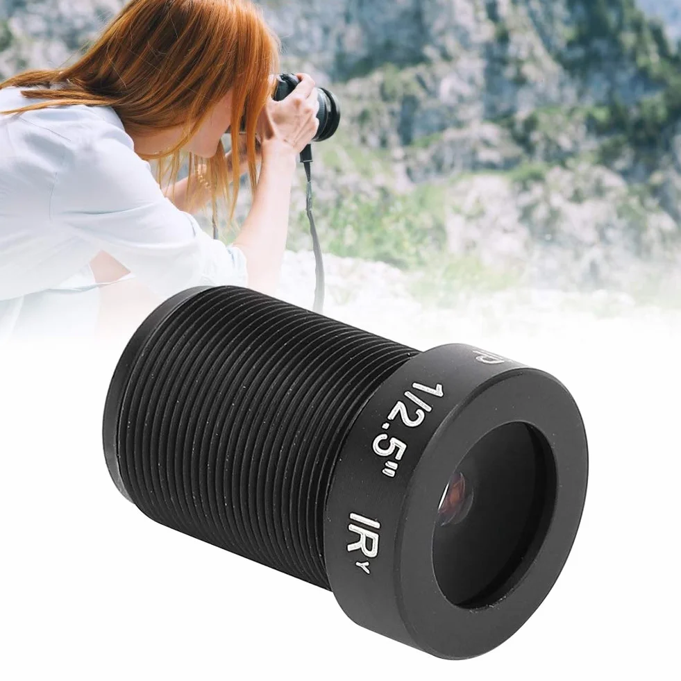 Obiektyw aparatu 5 MP Obiektyw szerokokątny HD do monitoringu 6 mm, stała ogniskowa, proporcje 1/2,5, wsporniki M12
