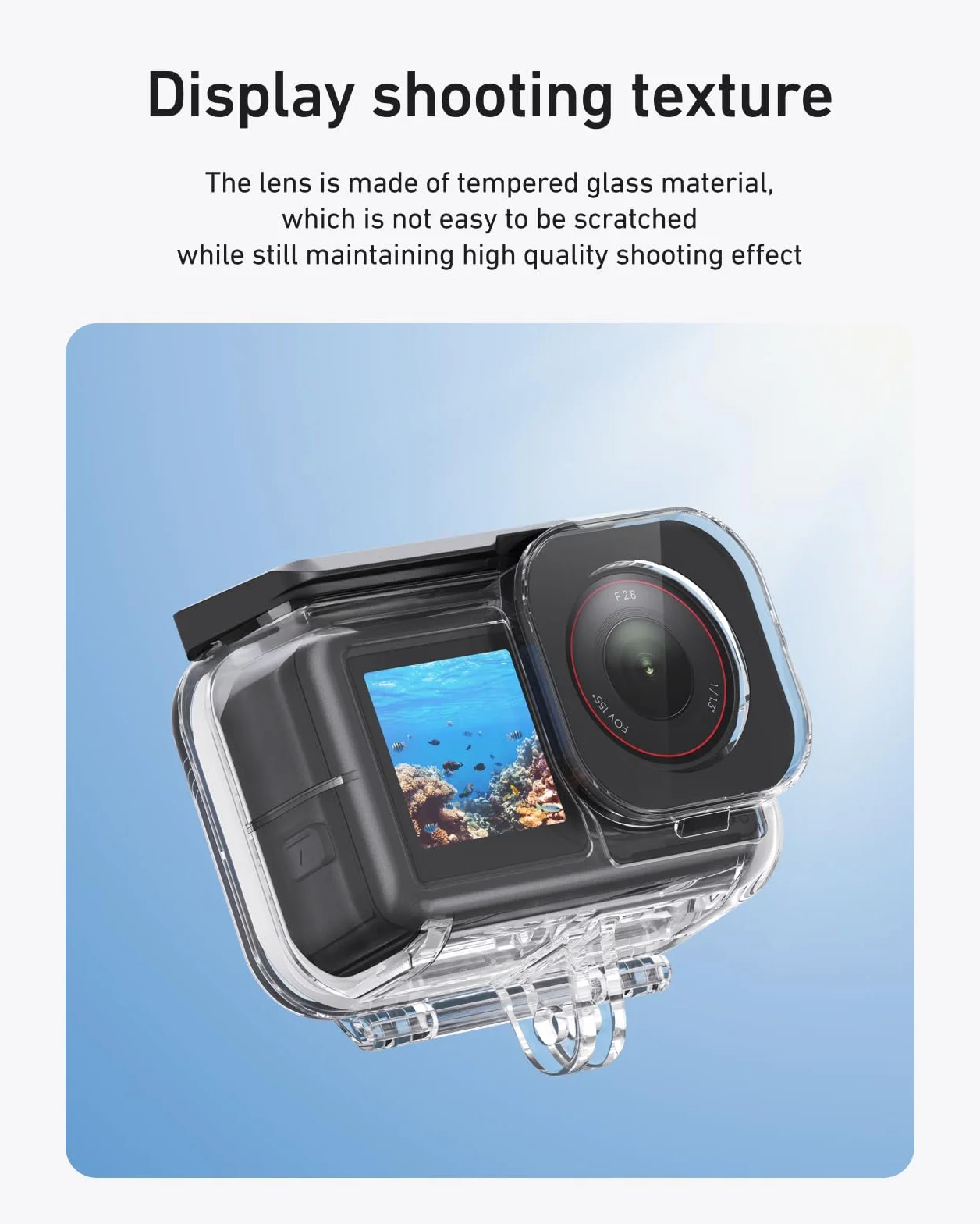 TELESIN wodoszczelny zestaw futerałek dla DJI Action 5/4/3, podwodne etui z pływającym kijem do selfie i szybkozłączem, odporne na zanurzenie do 45M na snorkeling i nurkowanie, akcesoria do Action 5/4