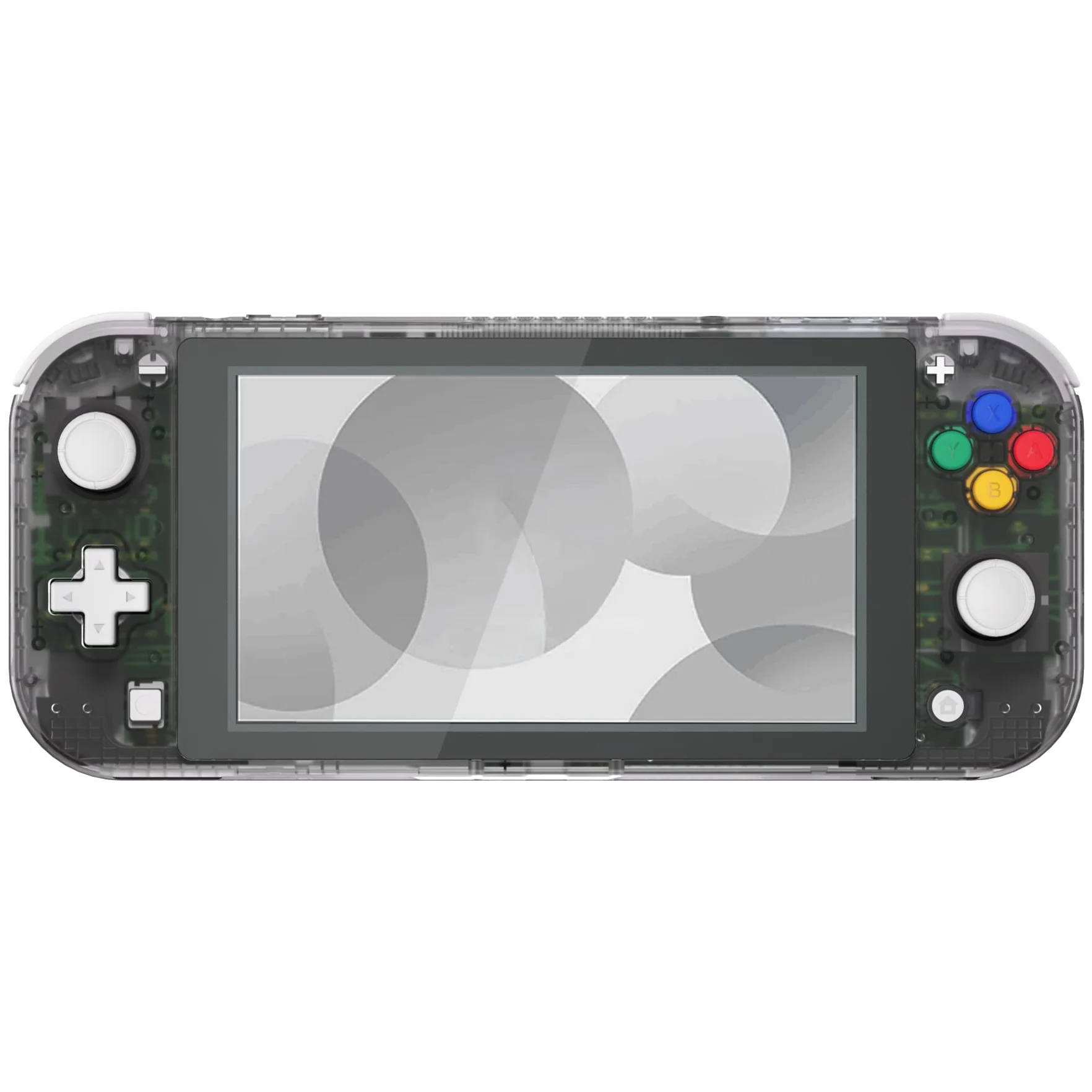 eXtremeRate Jasne Czarny DIY Wymiana Obudowa dla Nintendo Switch Lite Konsoli, NSL Handheld Controller Housing z Osłoną Ekranu, Niestandardowa Obudowa Cover dla Nintendo Switch Lite Konsoli