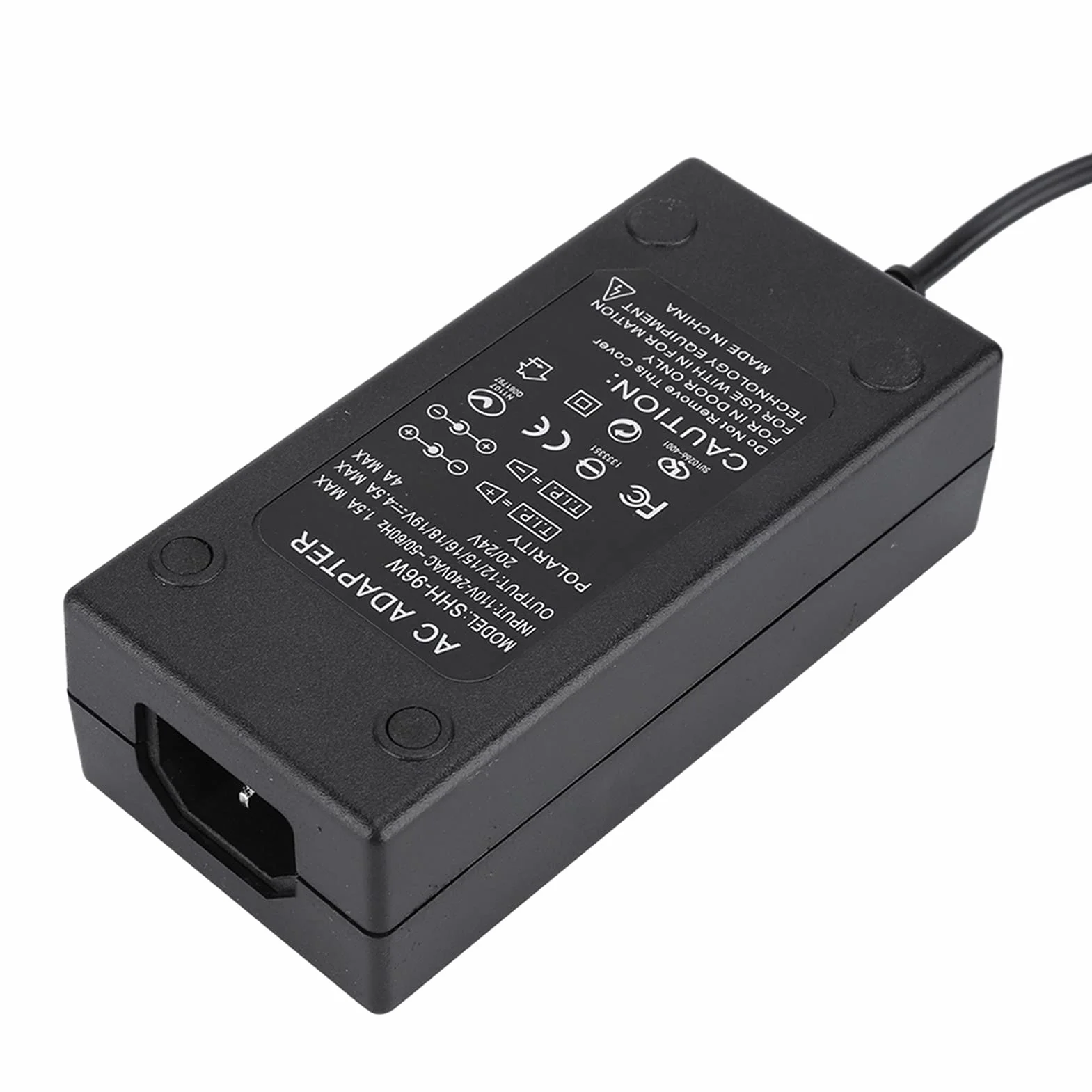Uniwersalny zasilacz sieciowy do ładowarki do laptopa 96 W, regulowane napięcie 12-24 V, 7-pozycyjny adapter przełącznika zasilania z 8 portami DC i podwójnym