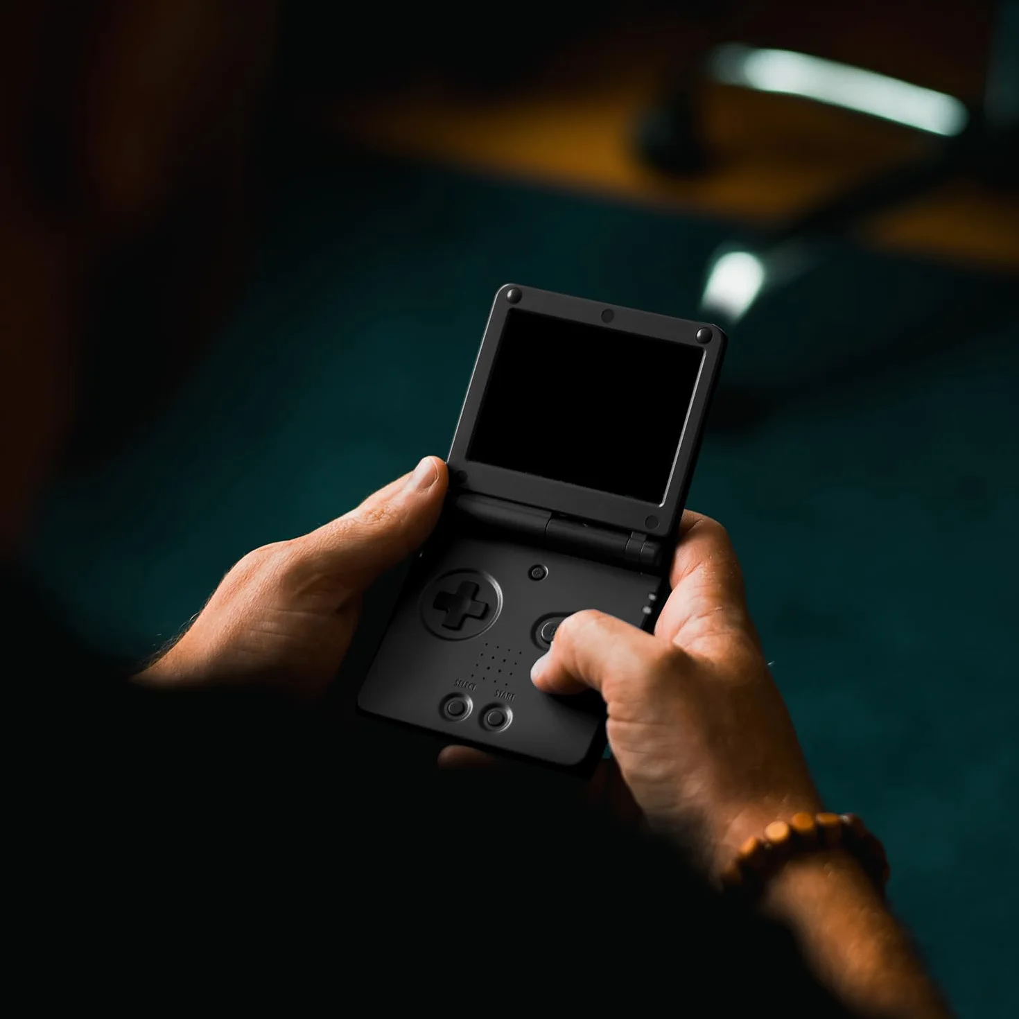 OSTENT Pokrowiec na całą obudowę kompatybilny z Nintendo GBA SP Gameboy Advance SP, czarny, Nowoczesny