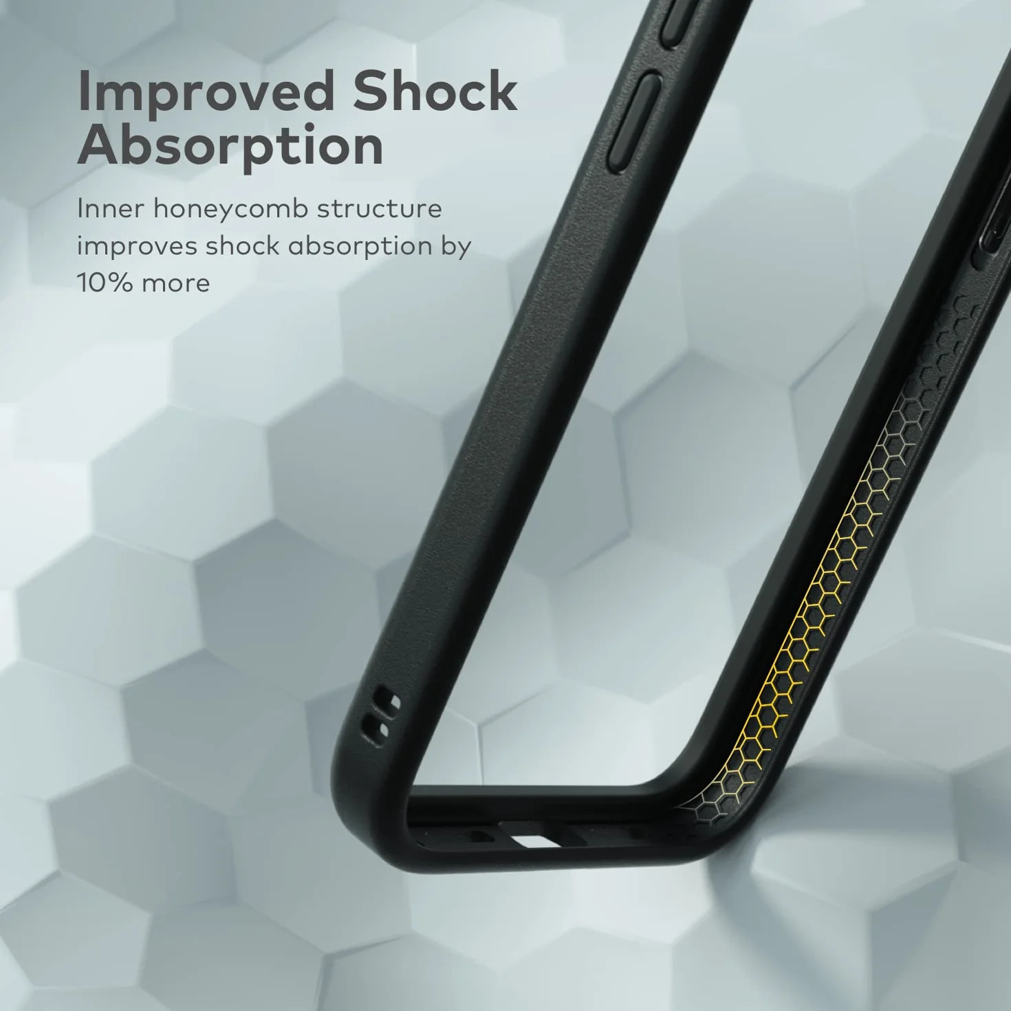 RhinoShield Etui na zderzak kompatybilny z [iPhone 13/13 Pro] | CrashGuard NX - amortyzująca osłona ochronna o smukłej konstrukcji 3,5 m/11 stóp ochrona przed upadkiem - grafitowa
