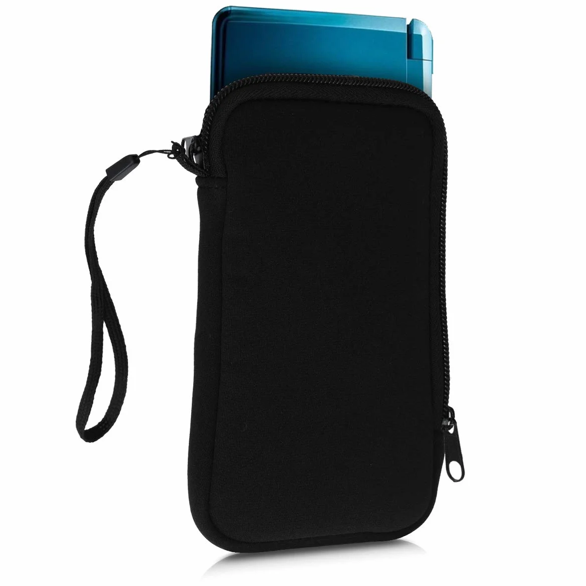 kwmobile Etui kompatybilne z Nintendo 3DS XL - przenośna konsola do gier, neoprenowe etui w kolorze czarnym