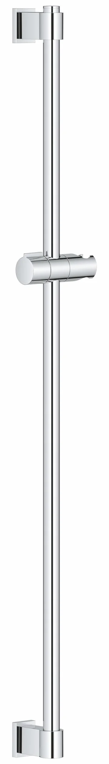 GROHE Vitalio 26961001 uniwersalny drążek prysznicowy QuickFix 90 cm (z uchwytami ściennymi, elementem ślizgowym i uchwytem obrotowym, siła trzymania maks. 20 kg), bardzo łatwy w montażu, QuickGlue,