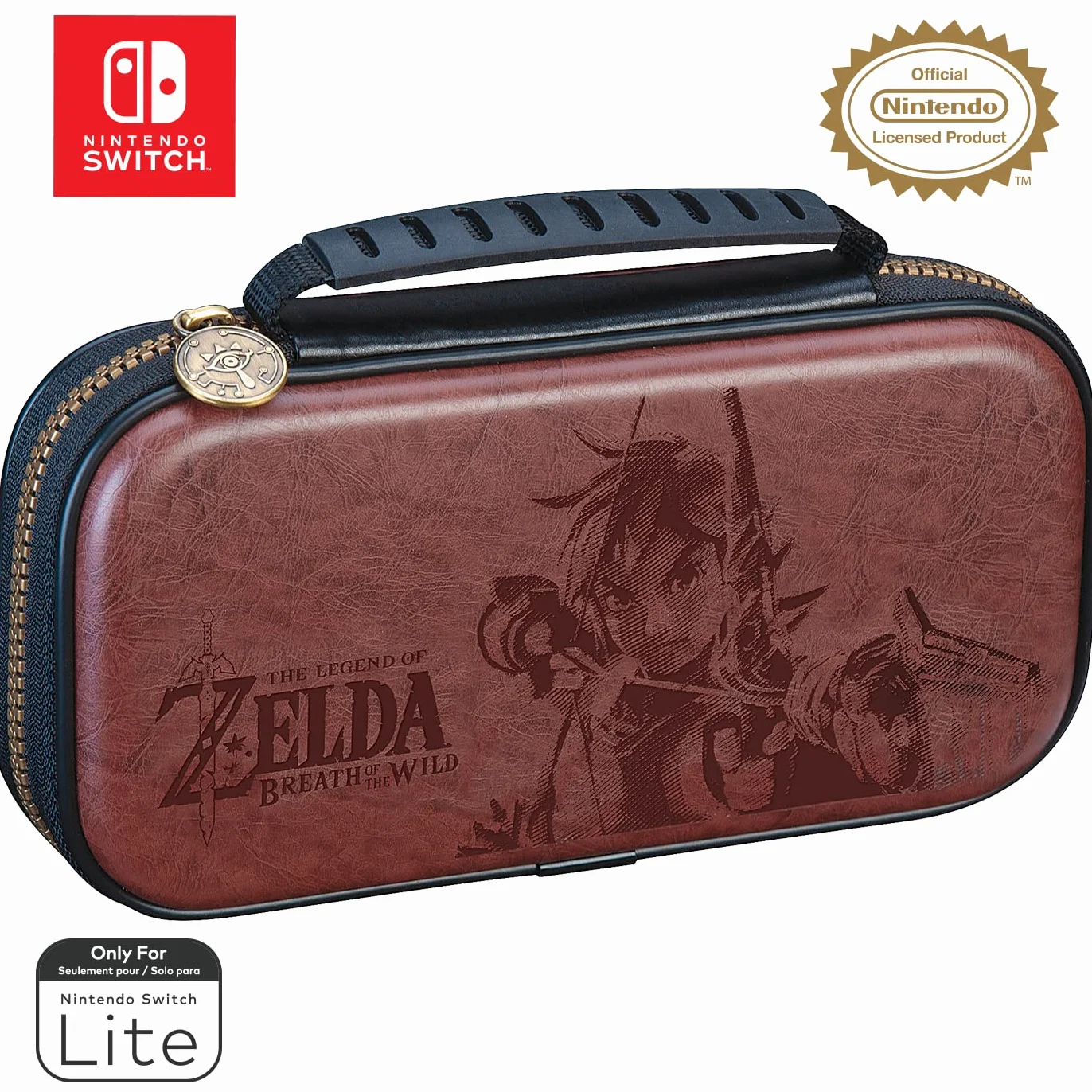 Nintendo Switch Lite Game Traveler Deluxe Case Zelda Brown