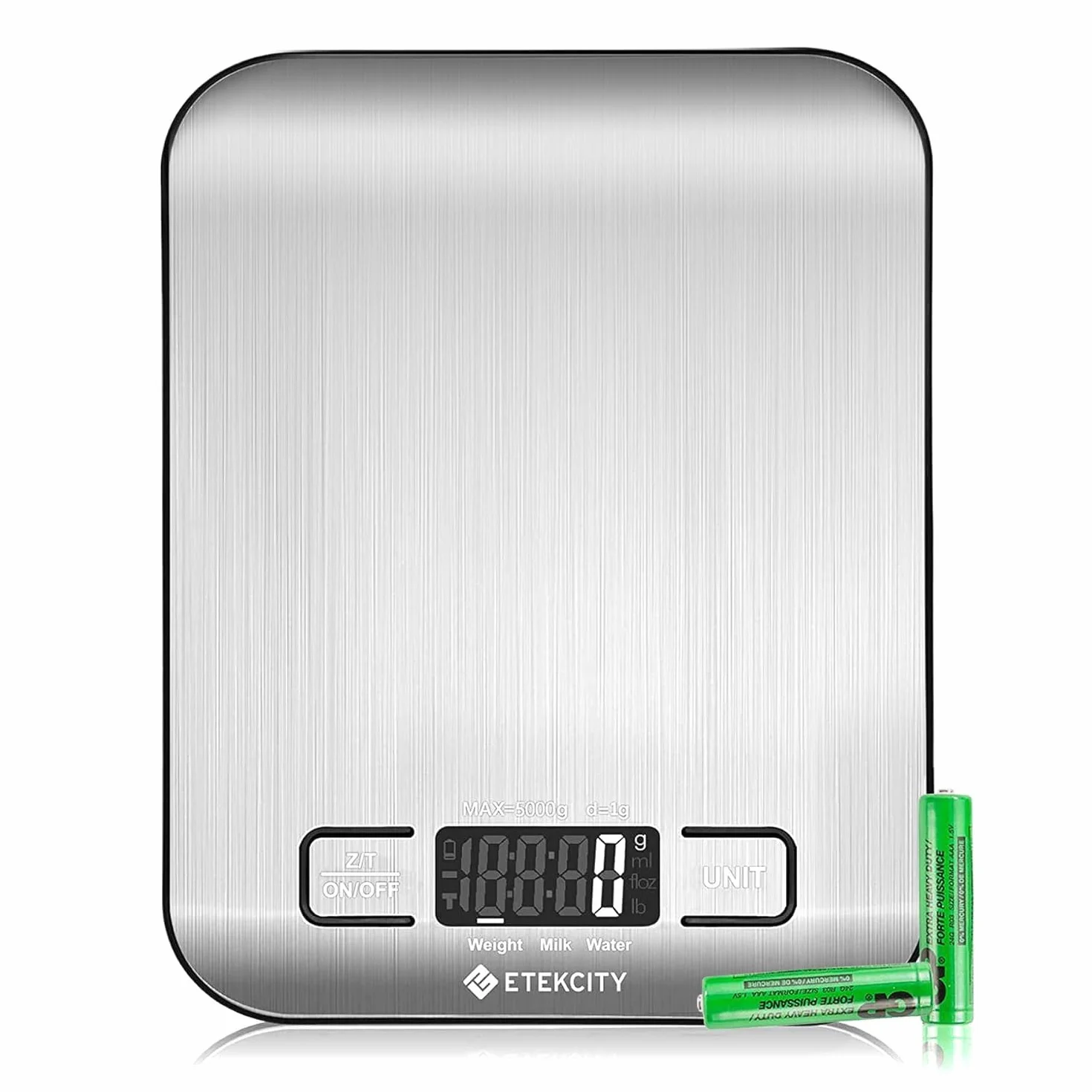 Etekcity Ek6015 Waga Kuchenna, Srebrny, 18 x 14 x 1,5 cm