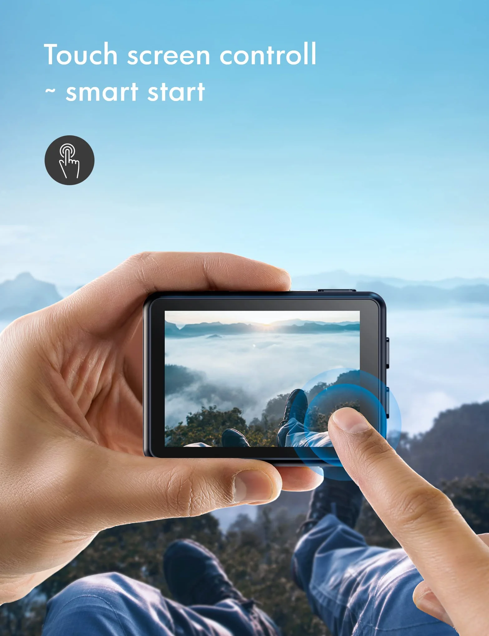 WOLFANG Kamera sportowa 4K 24MP WiFi GA200, wodoodporna kamera podwodna 40 m do nurkowania, EIS 170° szerokokątna kamera do vlogowania z ładowarką, pilotem zdalnego sterowania