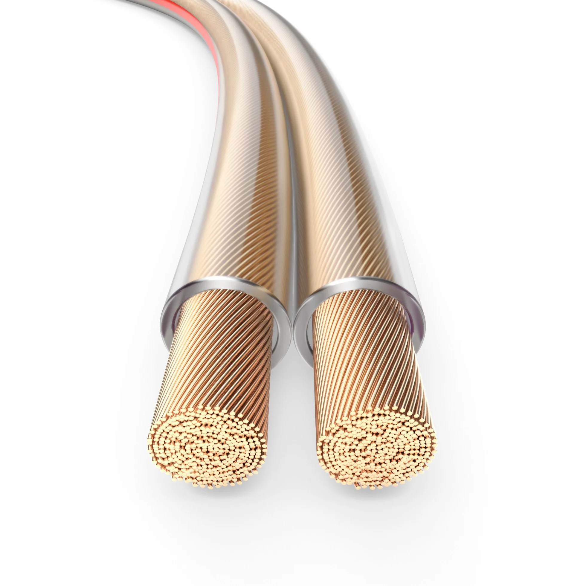 PureLink Kabel głośnikowy OFC 2 x 4,00 mm² 0,20 mm, 20,0 m, kabel z czystej miedzi do głośników hi-fi, subwoofer, kabel audio z oznaczeniem polaryzacji, przezroczysty